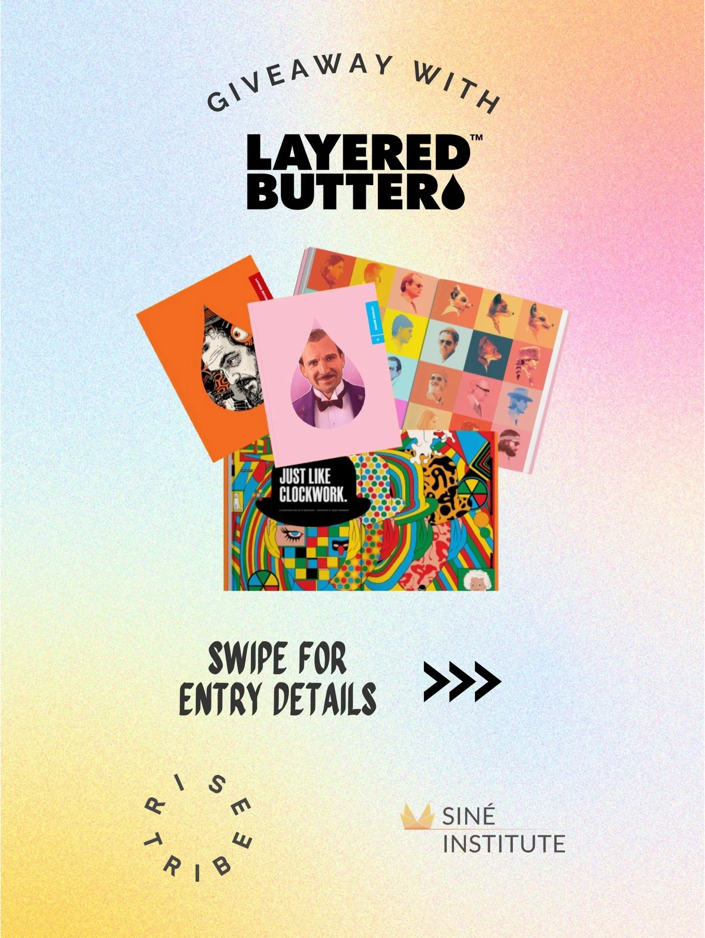 GIVEAWAY CLOSED
We&rsquo;re beyond excited to be hosting panels at the upcoming Sin&eacute; Institute Industry Conference featuring a RISE Tribe x Layered Butter giveaway! 🎬✨

Attend a panel to win 1 of 3 Layered Butter book bundles.

Steps to enter