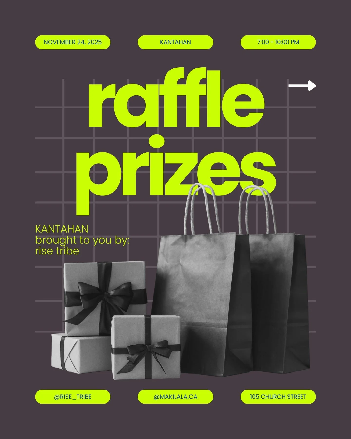 5 MORE DAYS until our KANTAHAN fundraiser and our raffle lineup is looking 🔥

Thanks to our raffle sponsors, you&rsquo;ll be able to win great prizes + join our 50/50, all while helping fund RISE&rsquo;s 2026 programming.

Come for the karaoke, stay