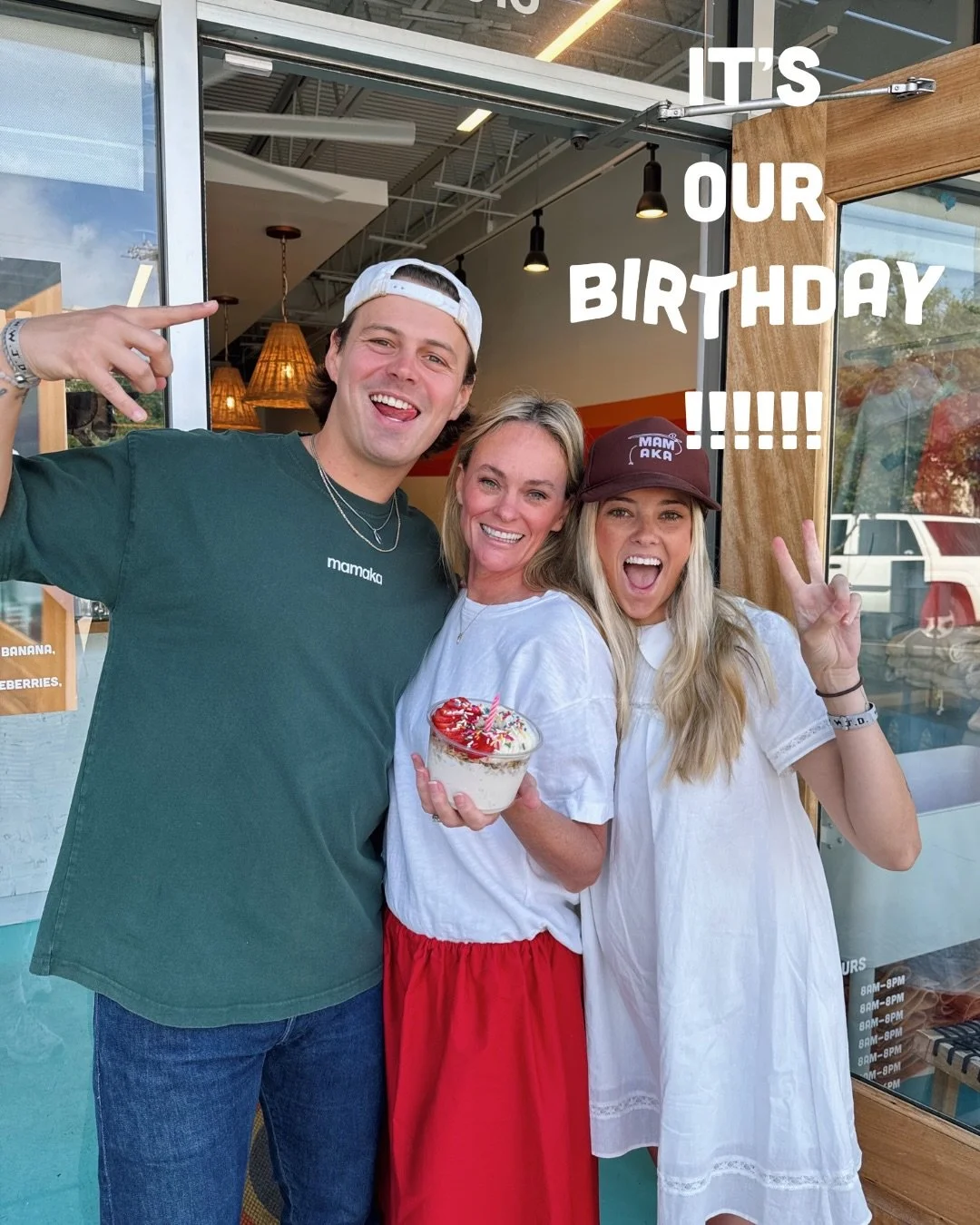 HOW HAS IT BEEN 8 YEARS OF MAMAKA!!!!!!!!!🍌🎂🍾 what a journey!!!!!! ALL BECAUSE OF YOU GUYS!!!!! 🥹🎈to celebrate&hellip;. drumroll please&hellip;. the birthday bowl!!!!! 🥳 available all week (may 11-18)🎂⚡️🍰 and!!!!! this wednesday may 13th!!!! 