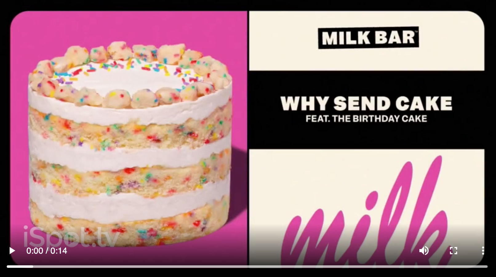 TV Commercial for Birthday Cake, 2020