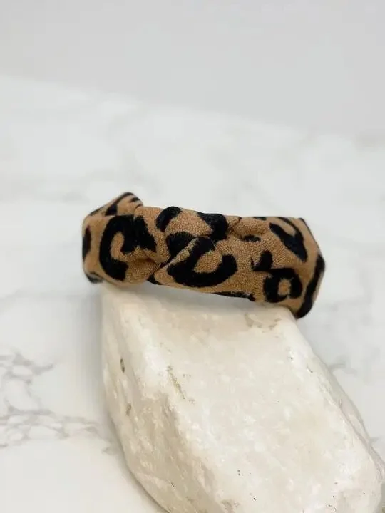 Leopard Top Knot
