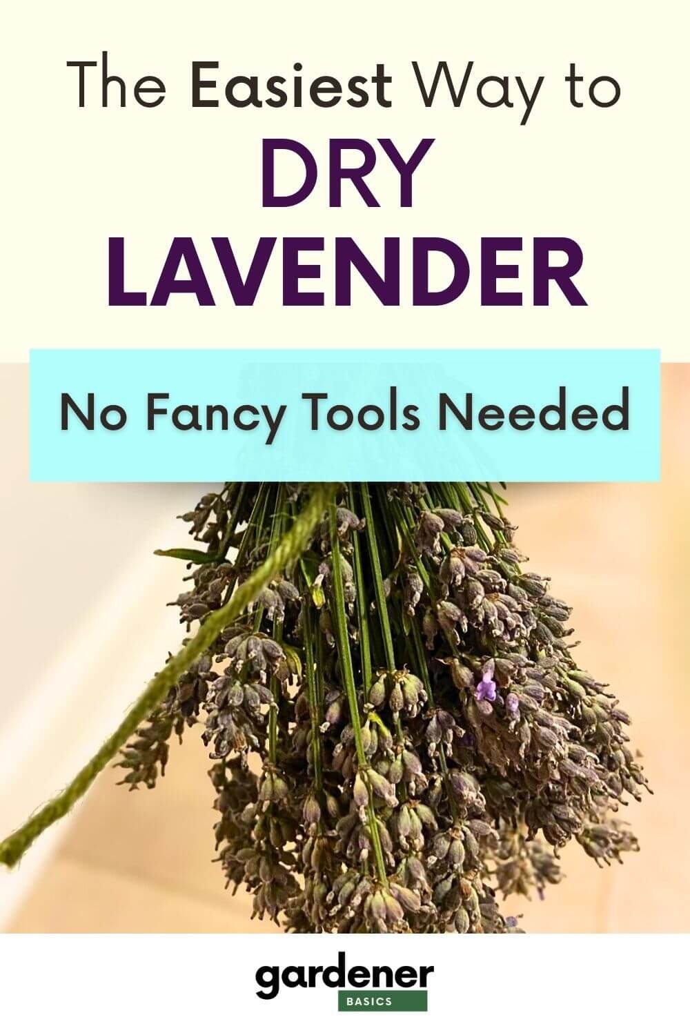 Drying Lavender