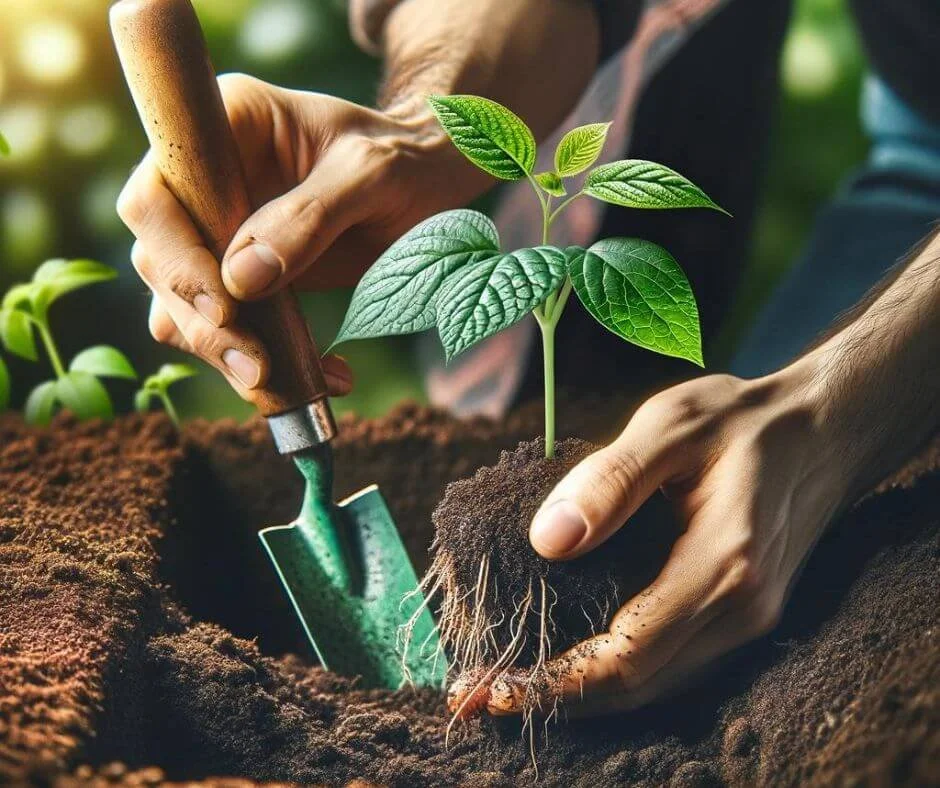Planting a seedling