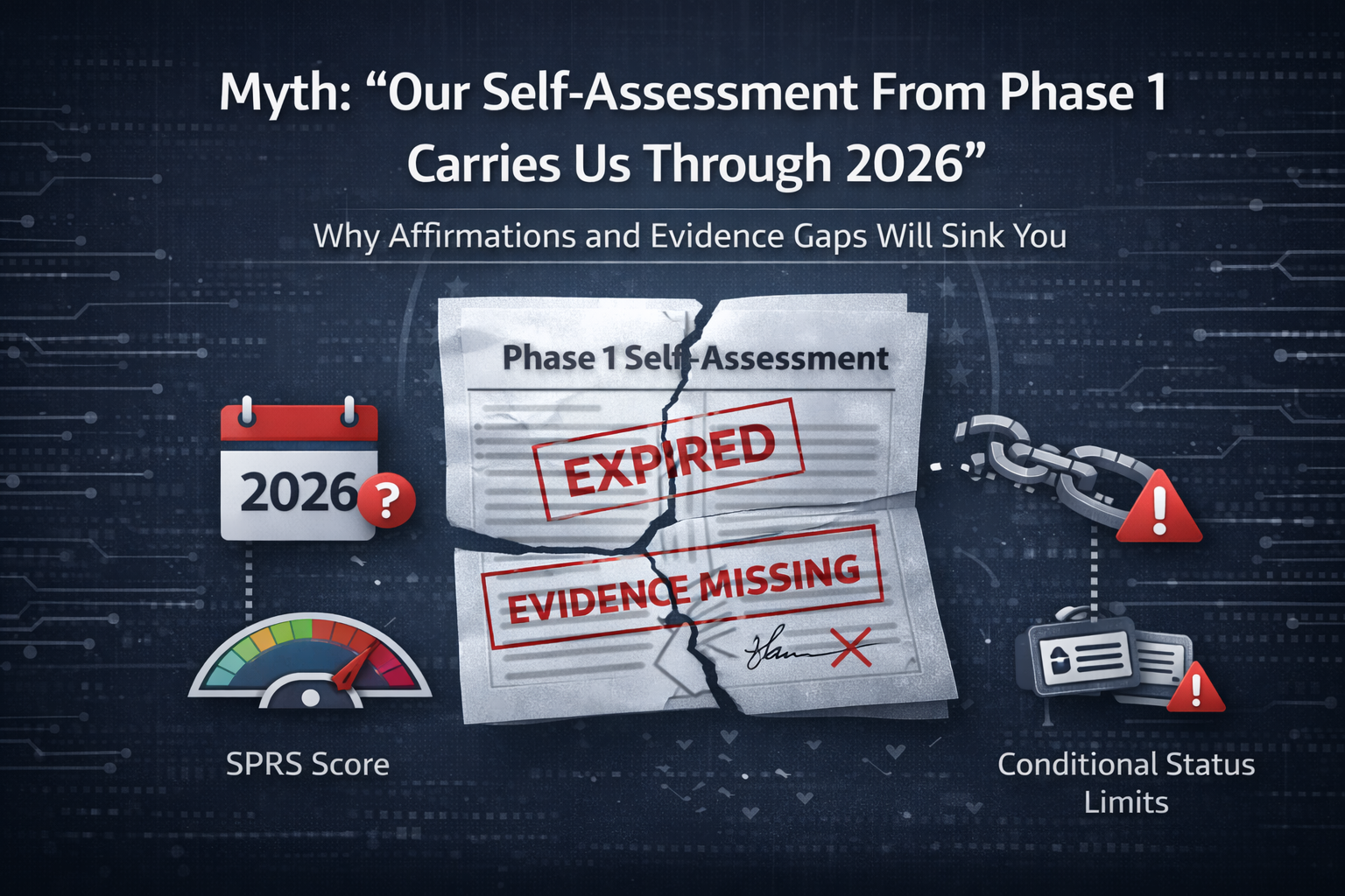 Myth: "Our Self-Assessment From Phase 1 Carries Us Through 2026" – Why Affirmations and Evidence Gaps Will Sink You