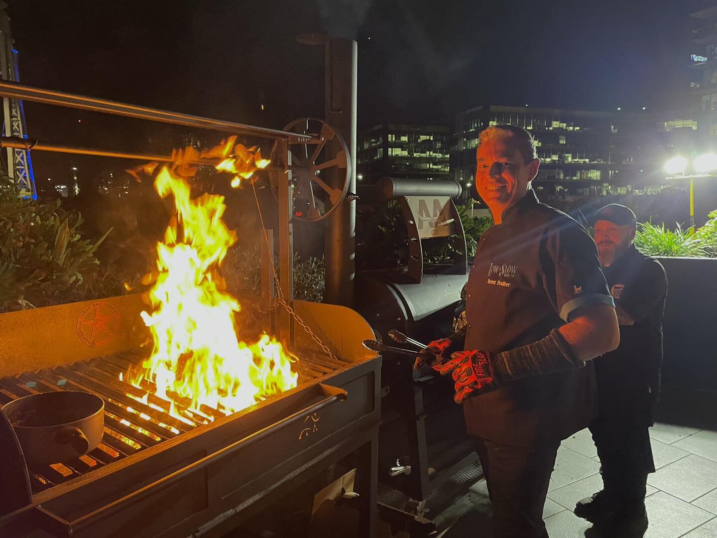 Great time last night corporate catering for Australian Agriculture Company. So spoilt to be able to use world class Wagyu the way we do, inside all that flame is a whole 6kg wagyu rib fillet, getting the final sear before service. 

If you need some