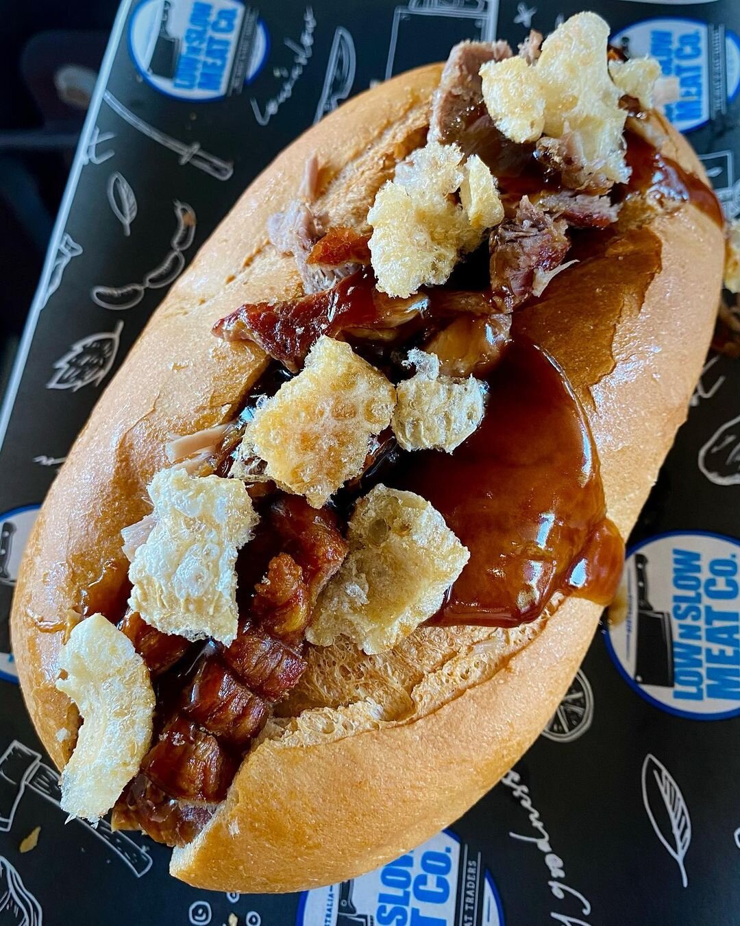 BBQ Lunch Friday Special ... The classic Smoked pork and gravy roll! 

It&rsquo;s as simple and tasty as that! Smoked pork loin on a long roll topped with Dave&rsquo;s Brisket Gravy and salty, crunchy pork crackle. Available Friday only until sold ou