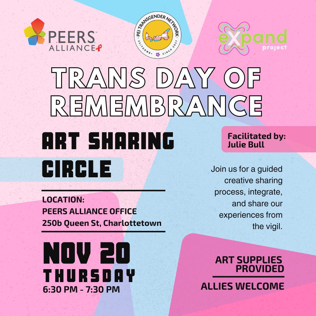 Trans Awareness Week: Art Sharing Circle by PETN 