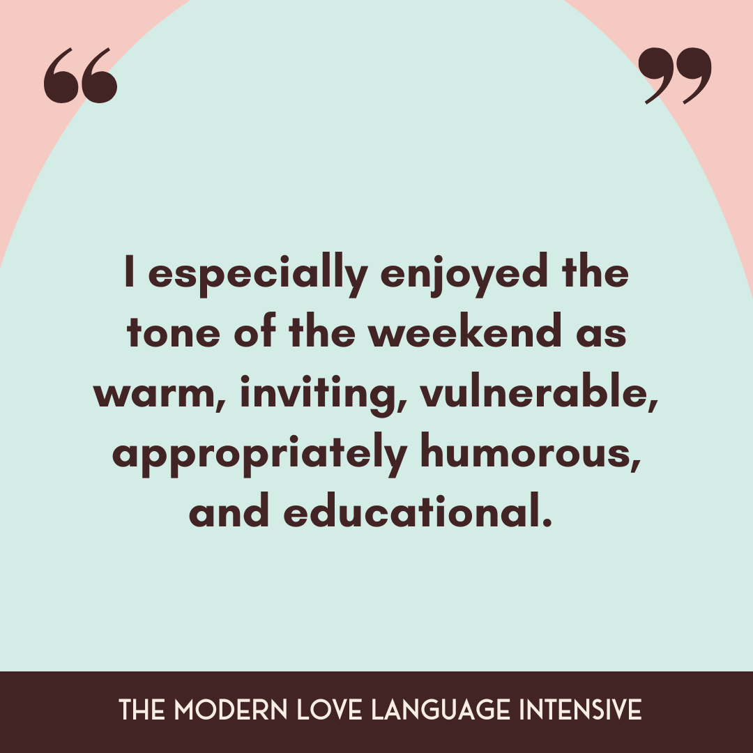 Intensive Modern Love Languages Workshop — The 18 Modern Love Languages
