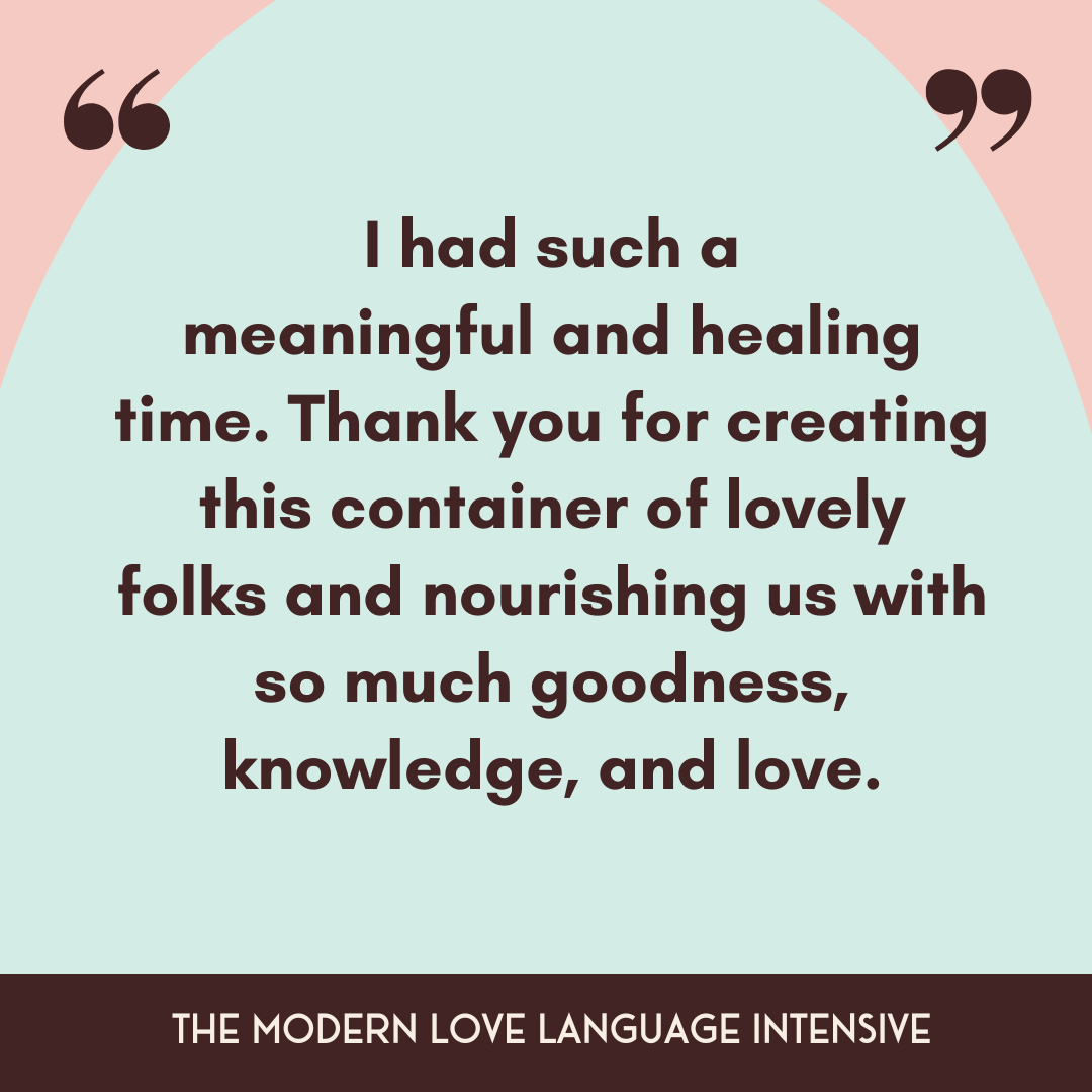 Intensive Modern Love Languages Workshop — The 18 Modern Love Languages