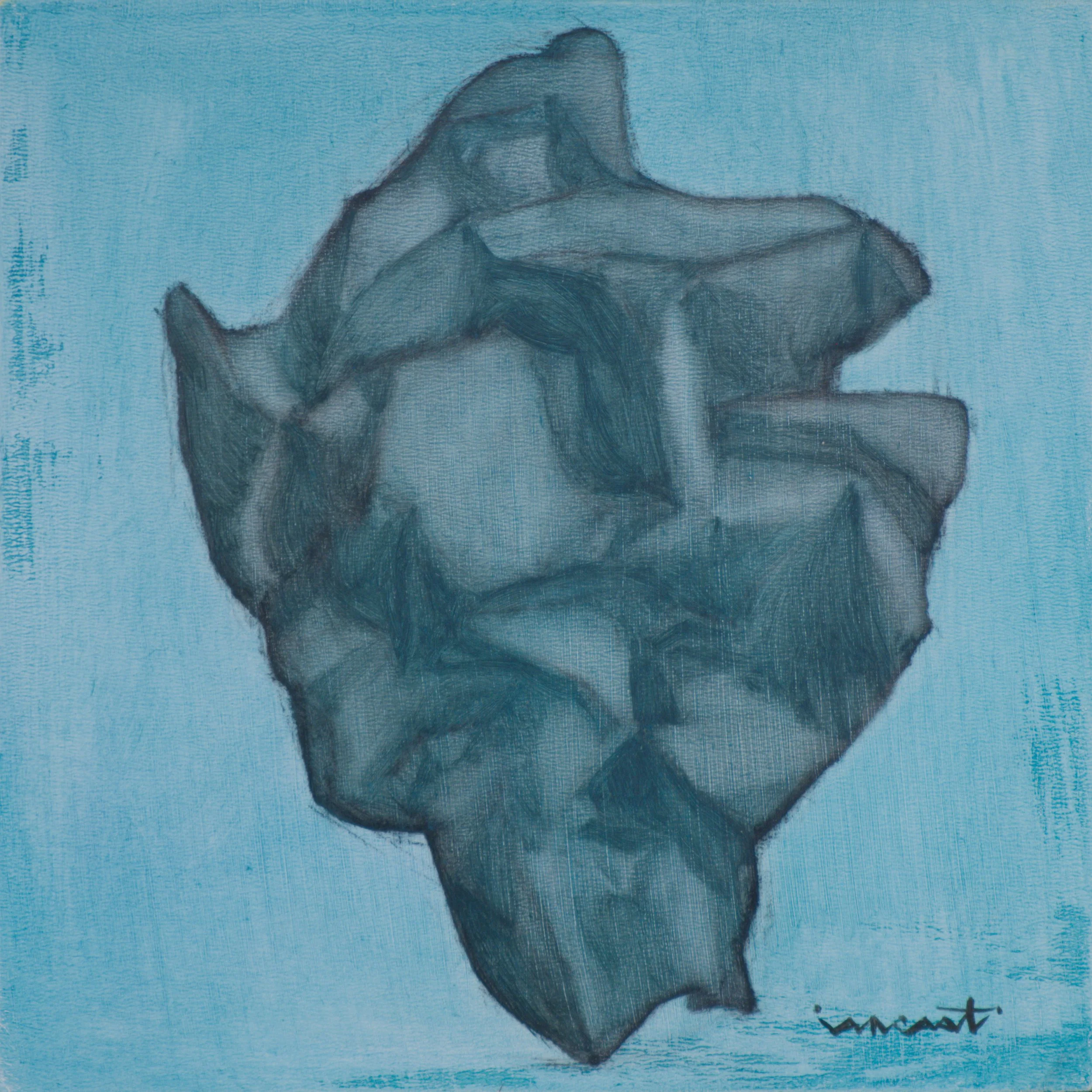 "Study in Imperfection #7". Oil on wood panel. 6x6 inches. Available in Shop.