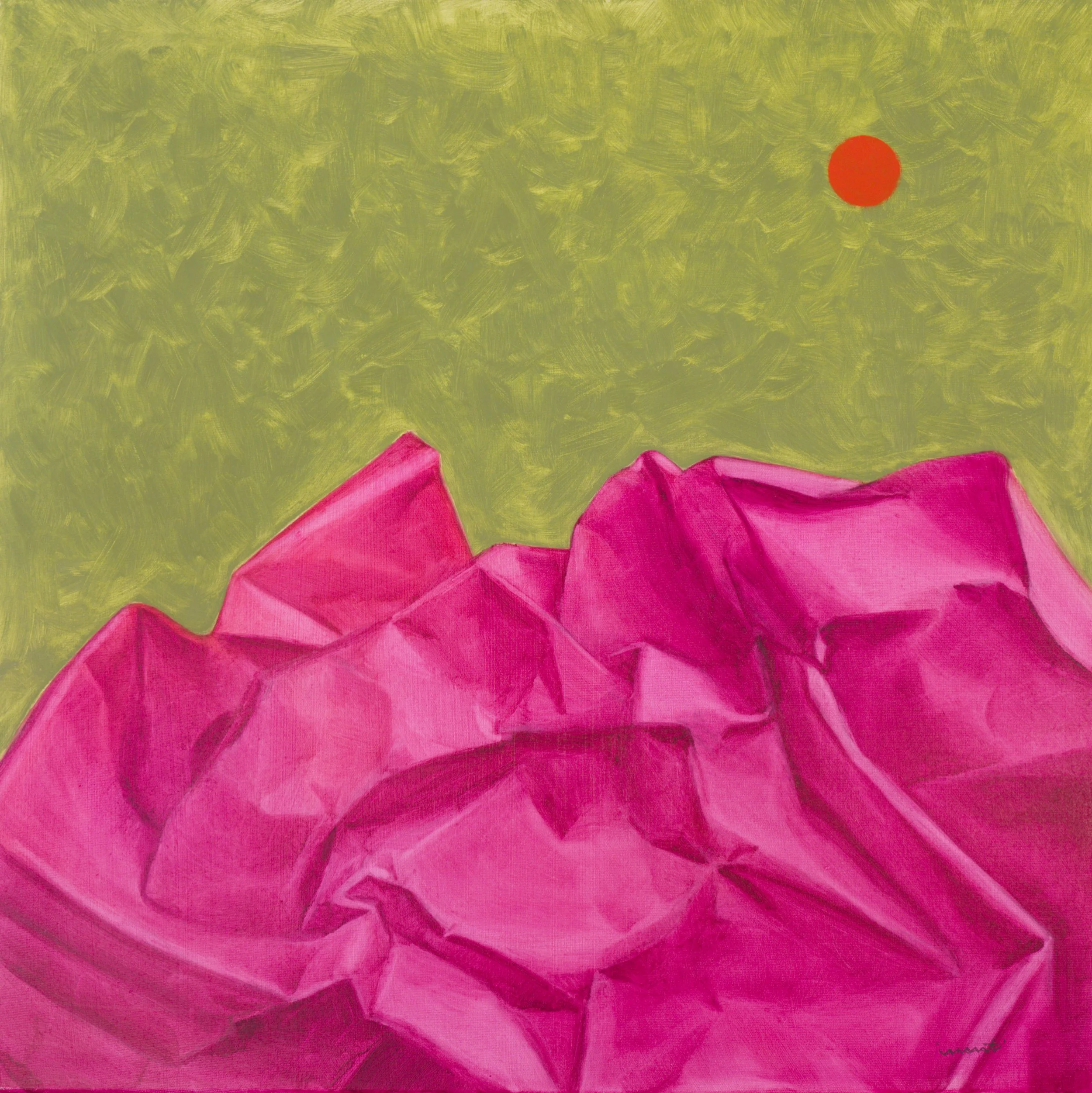 "Unfold Before Me #2". Oil on canvas. 24x24 inches. Available in Shop.