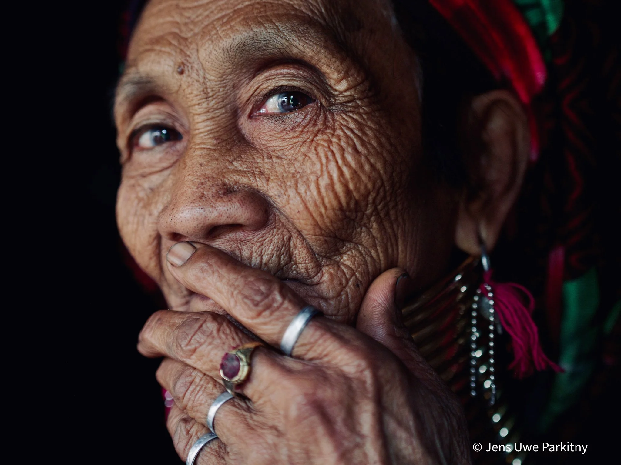 Kayan elder, Pan Phet township, Kayah State, Mayanmar, 2016