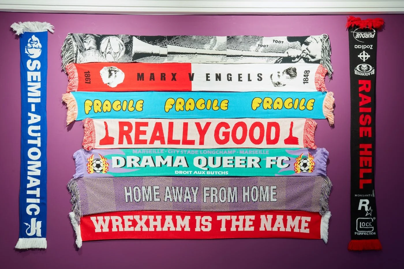 The Art of the Football Scarf at OOF Gallery, 2022. Installation view V.jpg