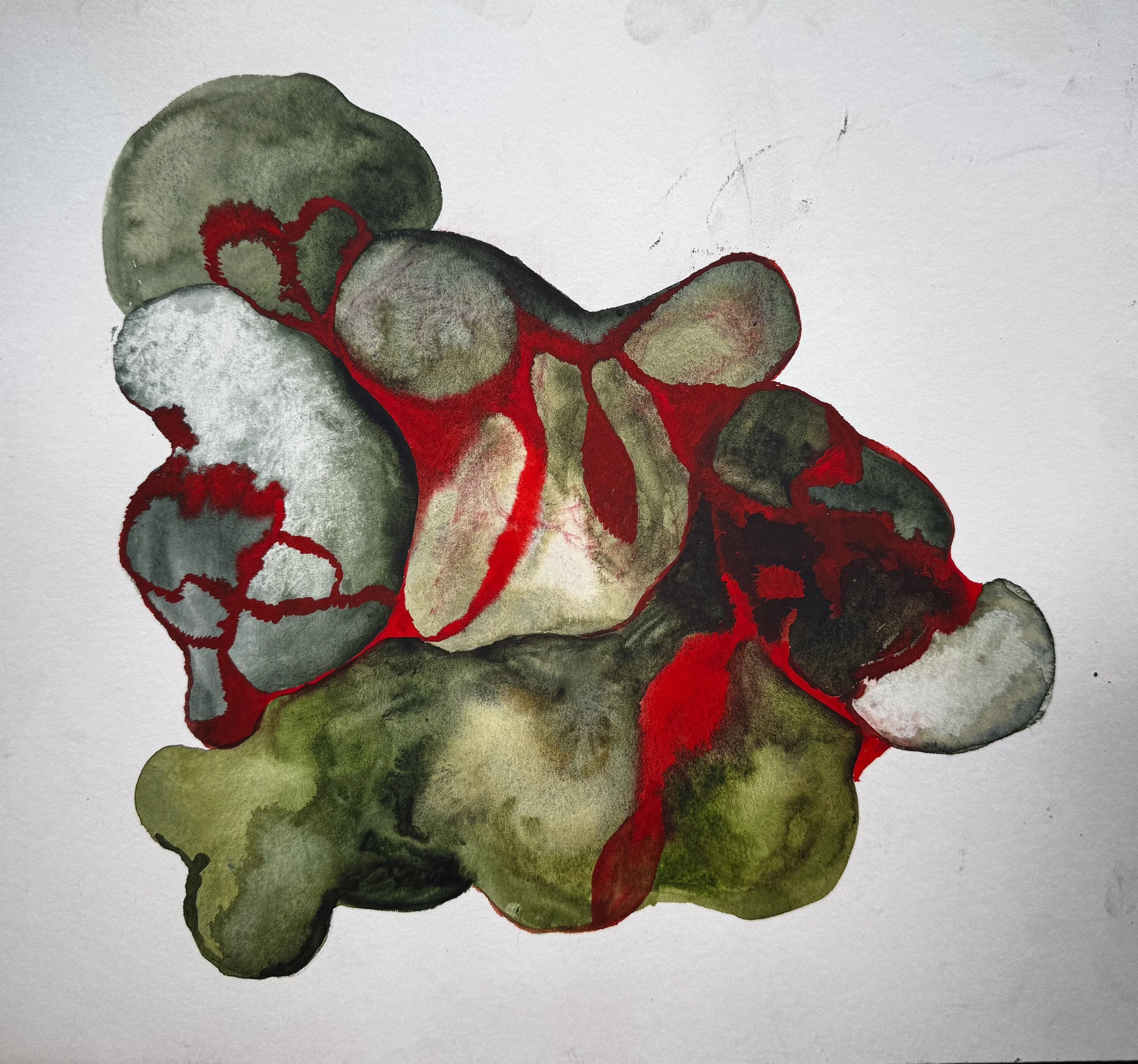 Untitled | Watercolor and Acrylic Ink on Paper | 2025