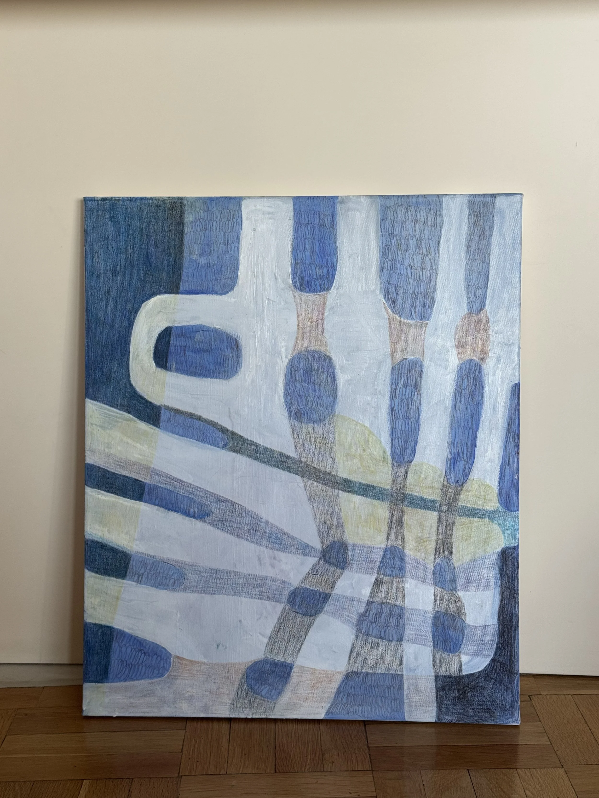 Ghastly Light | Acrylic and Colored Pencils on Canvas | 2026