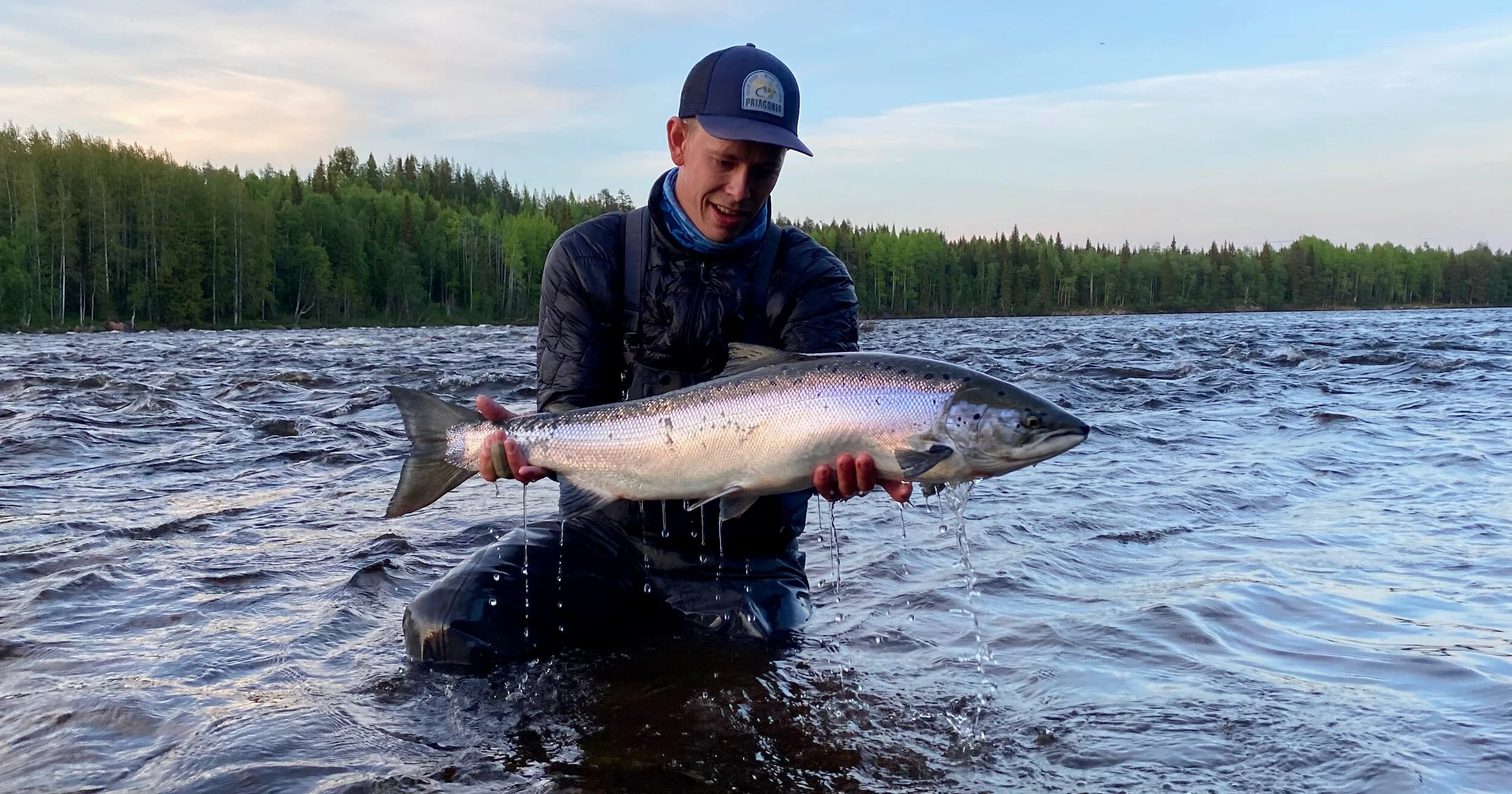 Thomas with a good sized fish