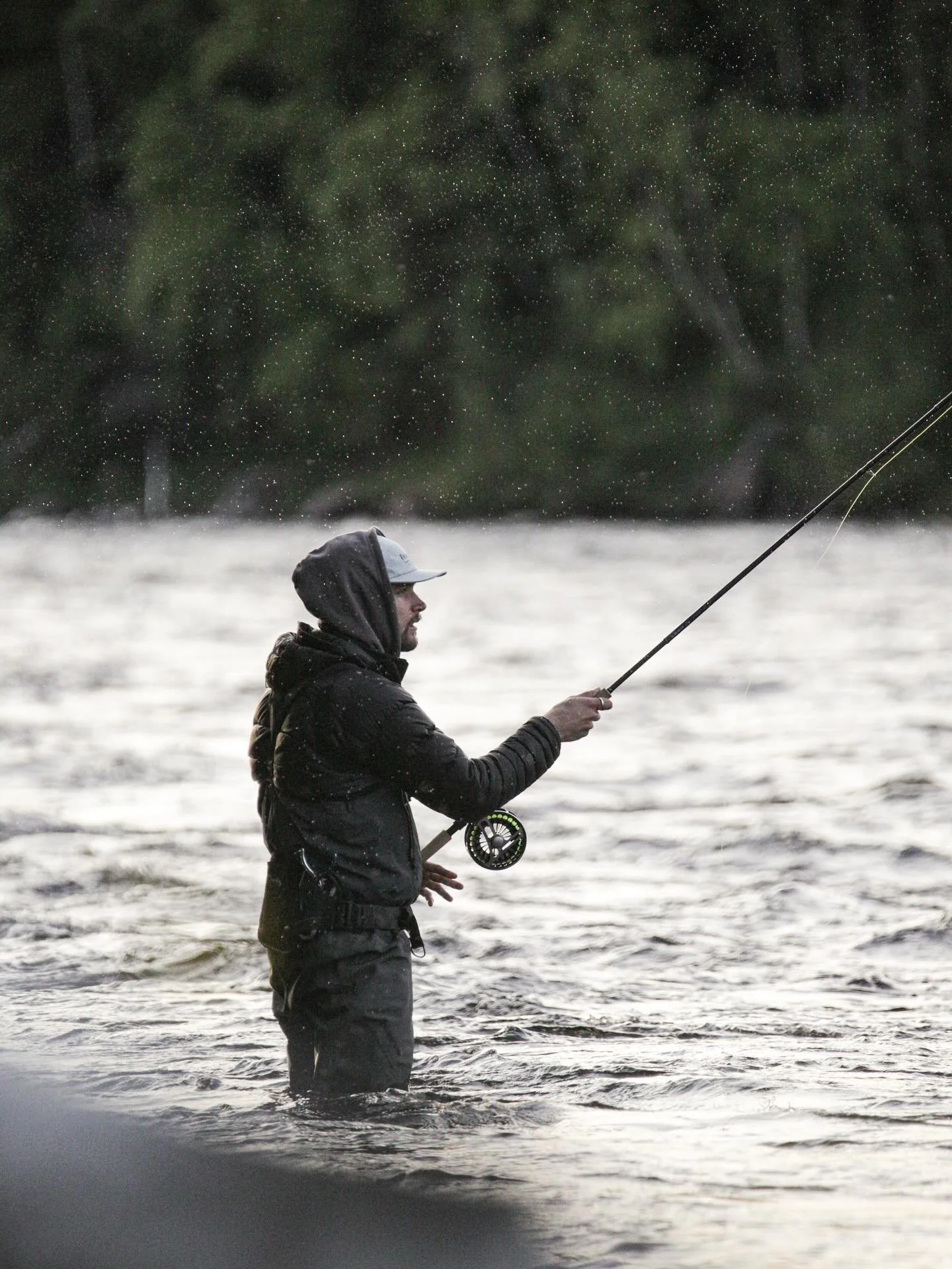 The scenery 

You are standing in the powerful river waiting for that magic moment. 

Torne river is big, powerful and holds big fish. 

But remember to look around, take it in and enjoy the moment. 

It&rsquo;s a special feeling to feel a little sma