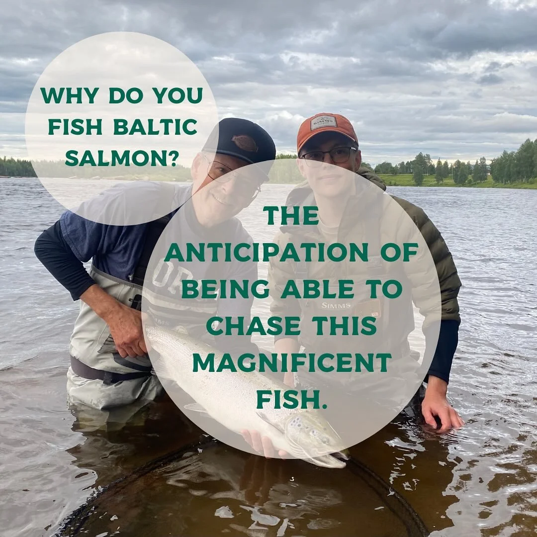 Why do you fish for Baltic salmon? 👇🏻

This salmon Sunday we once again ask a very important question.

A question we asked our regular guests from Kengis Bruk. 

Why do you fish for Baltic salmon? 

Slide to see why Karl fish for Baltic salmon. 


