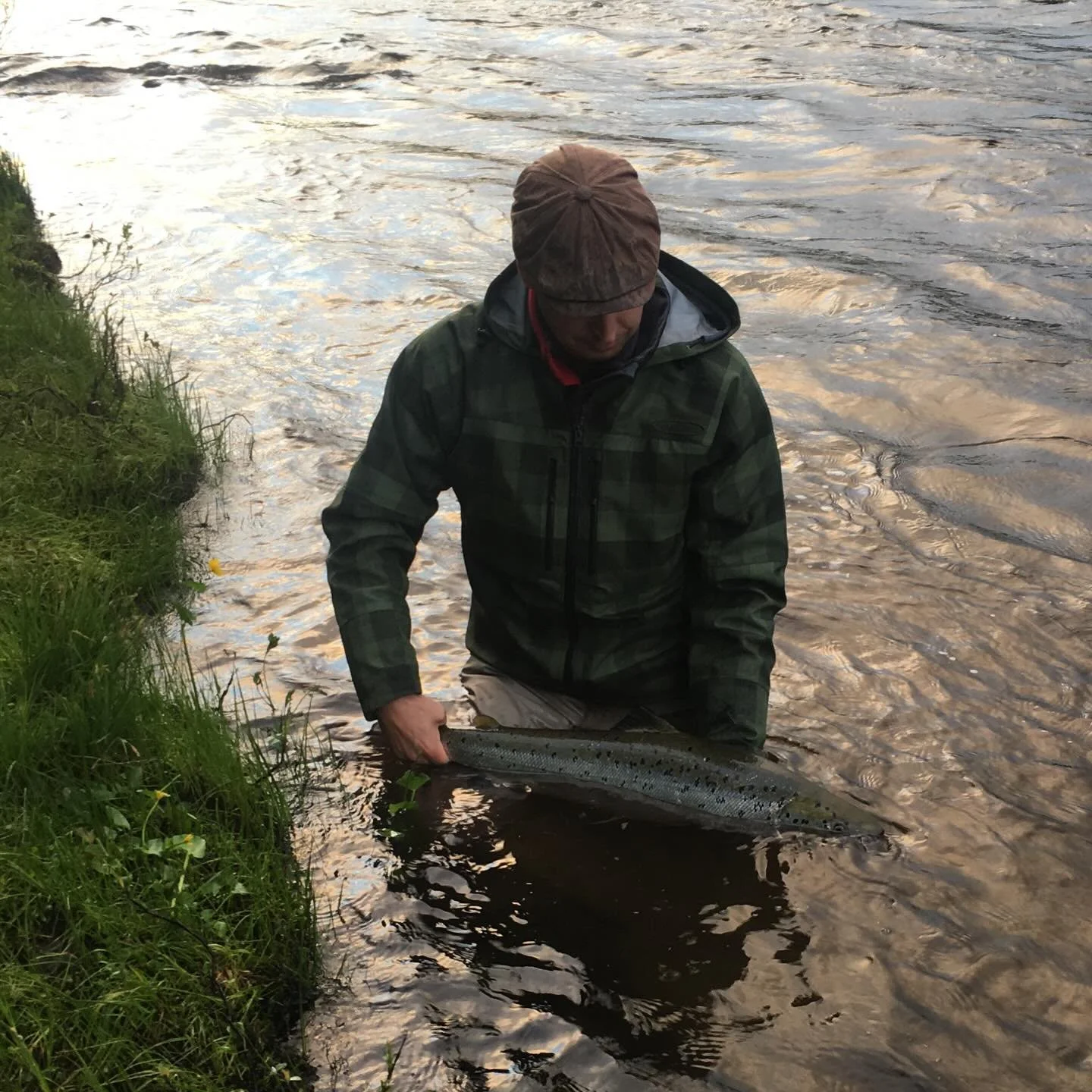 Salmon Sunday - first fish in Kengis 

Just landed at Kengis Bruk back in 2017 I walked the river bank and met the guests and Janne just landed this nice Baltic salmon. 

That started the passion and I am still as excited every time our guests land a