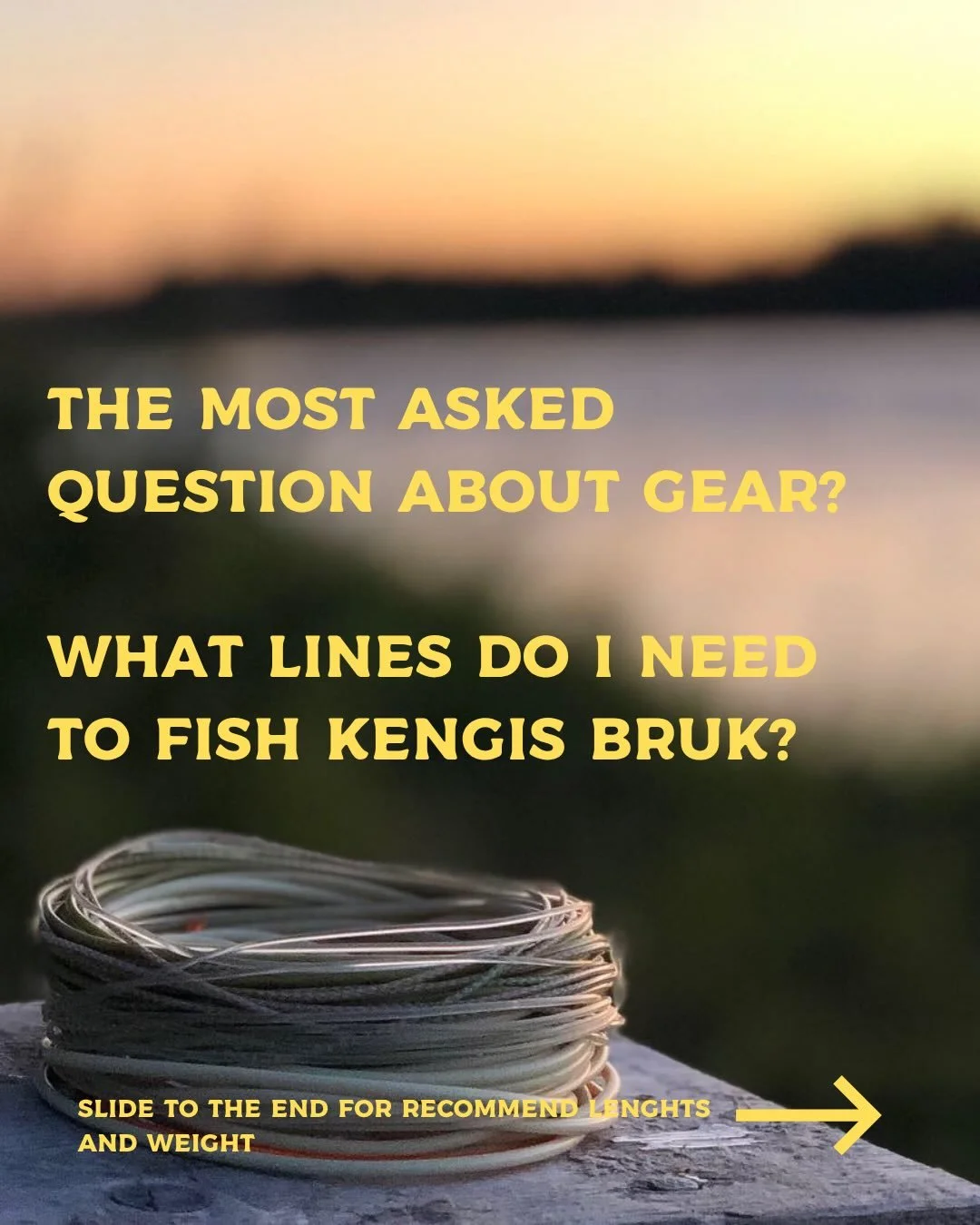 The most asked question regarding gear? 

What lines do I need? 

First: This is very personal, but we tried to sum it up and come with a recommendation for you guys! 

What is most important? Classification or weight and length? 

Slide to find the 