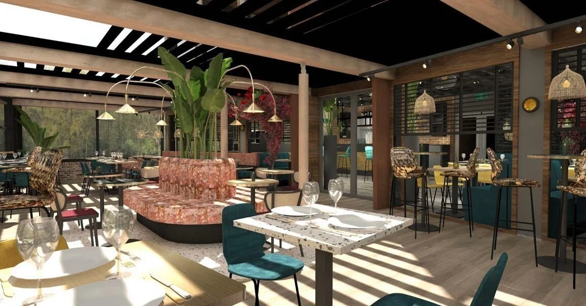H3DWIG | Interieur Concept &amp; 3D-Ontwerp | Na het interieurontwerp van het restaurant 1 jaar geleden, nu ook de aanbouw/serre mogen adviseren en visualiseren voor restaurant Lieveling in Hoofddorp in samenwerking met @amareinteriordesign #horecain