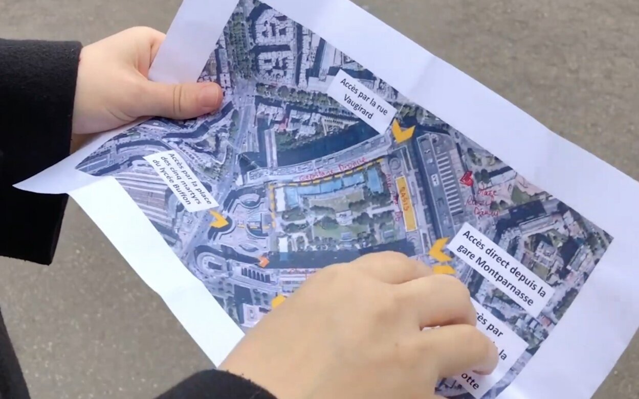 Synthèse des accès à la dalle Atlantique et au projet Oasis Montparnasse