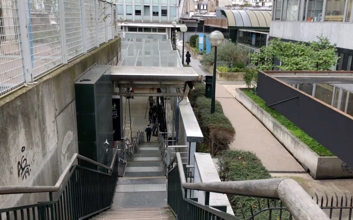 Accès à la Dalle Atlantique depuis la Gare Montparnasse