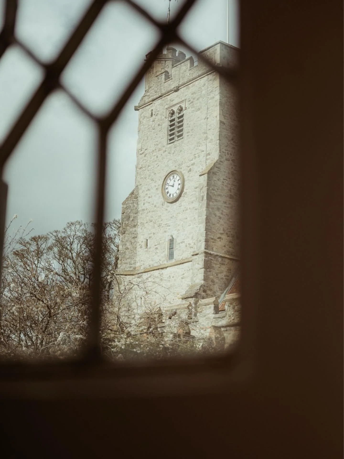 Due to our unusual split level layout, we have space for a smaller ceremony of 30 people in our &lsquo;chapel&rsquo; mezzanine with room for a further 20 watching from the ground floor. This is the gorgeous view from one of the mezzanine windows, sho