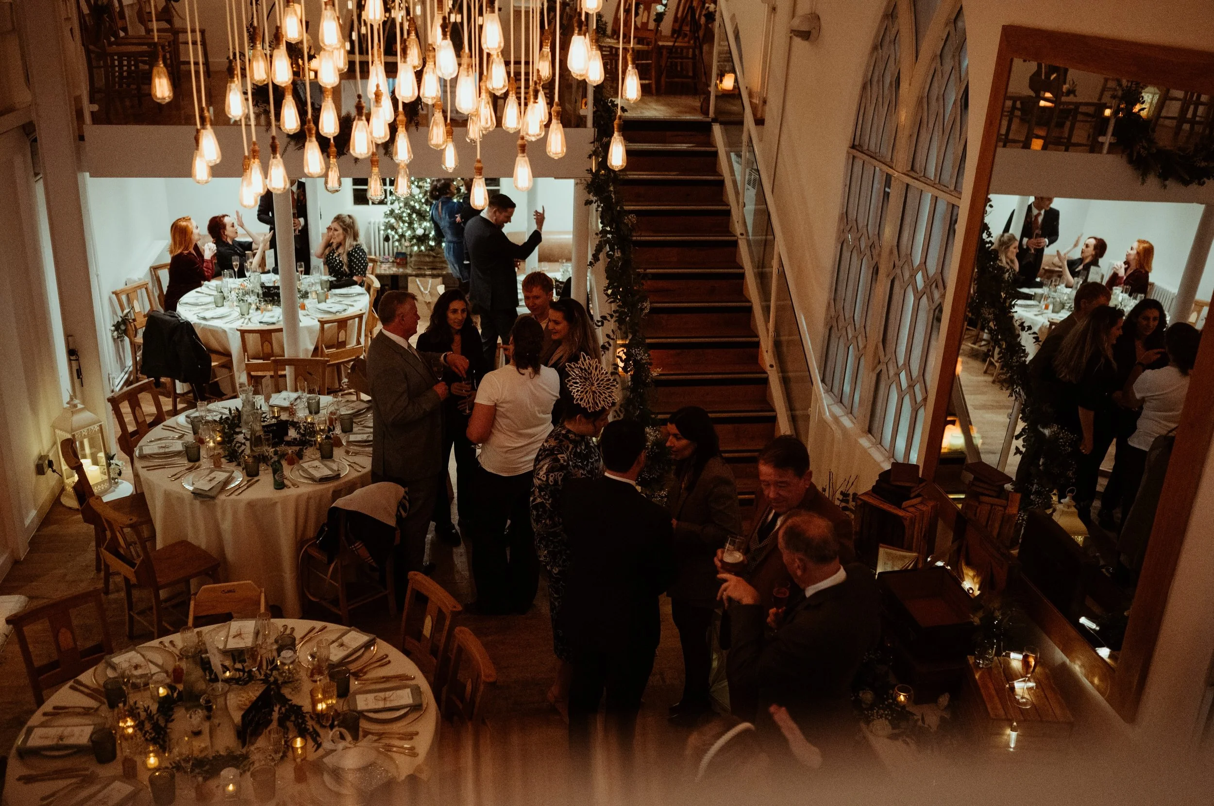 No one cares about cosy right now but LOOK how cosy and twinkly our December weddings are! 

There is still time if you want to go for it this year as well as Saturday dates still available for December 2027 ✨🎄 

📸 @jesssoper @gatherandfeastevents