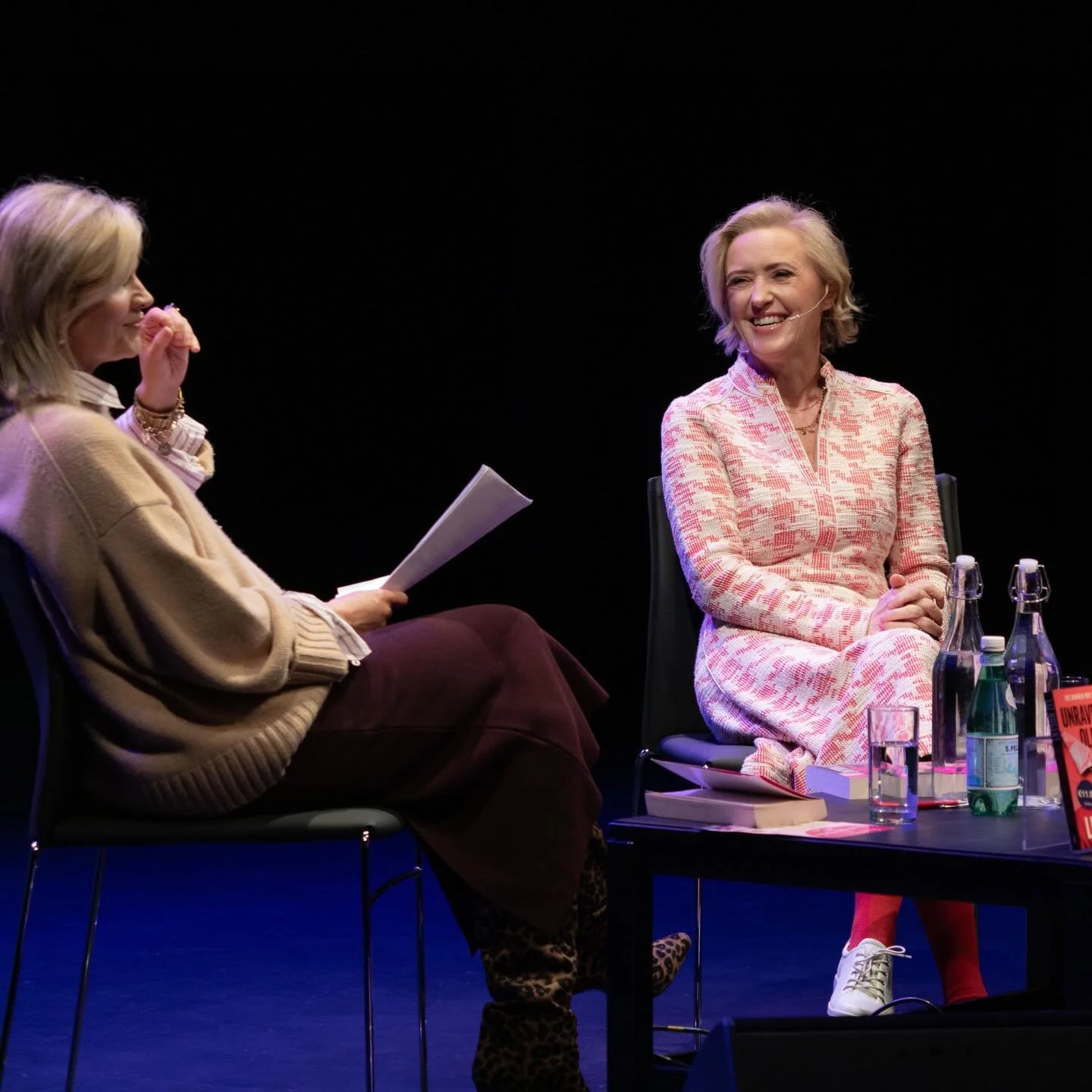 Liz with Muireann O'Connell launching The Truth About Ruby Cooper in March