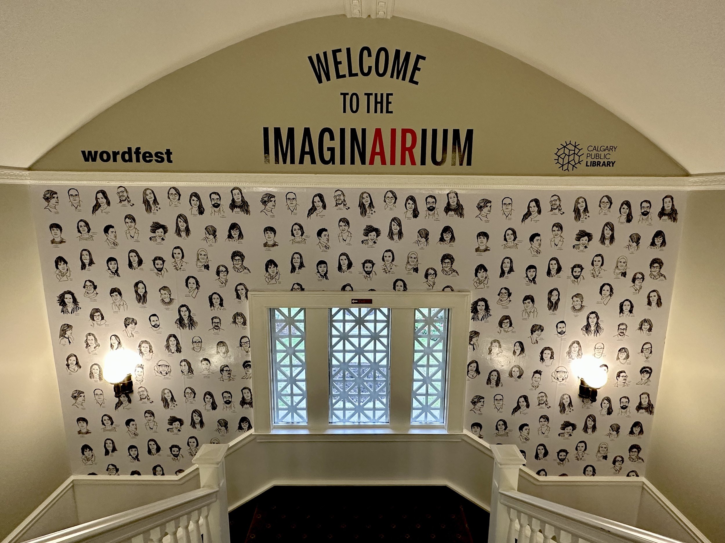 The Imaginarium Wall at the Memorial Park Library, Calgary