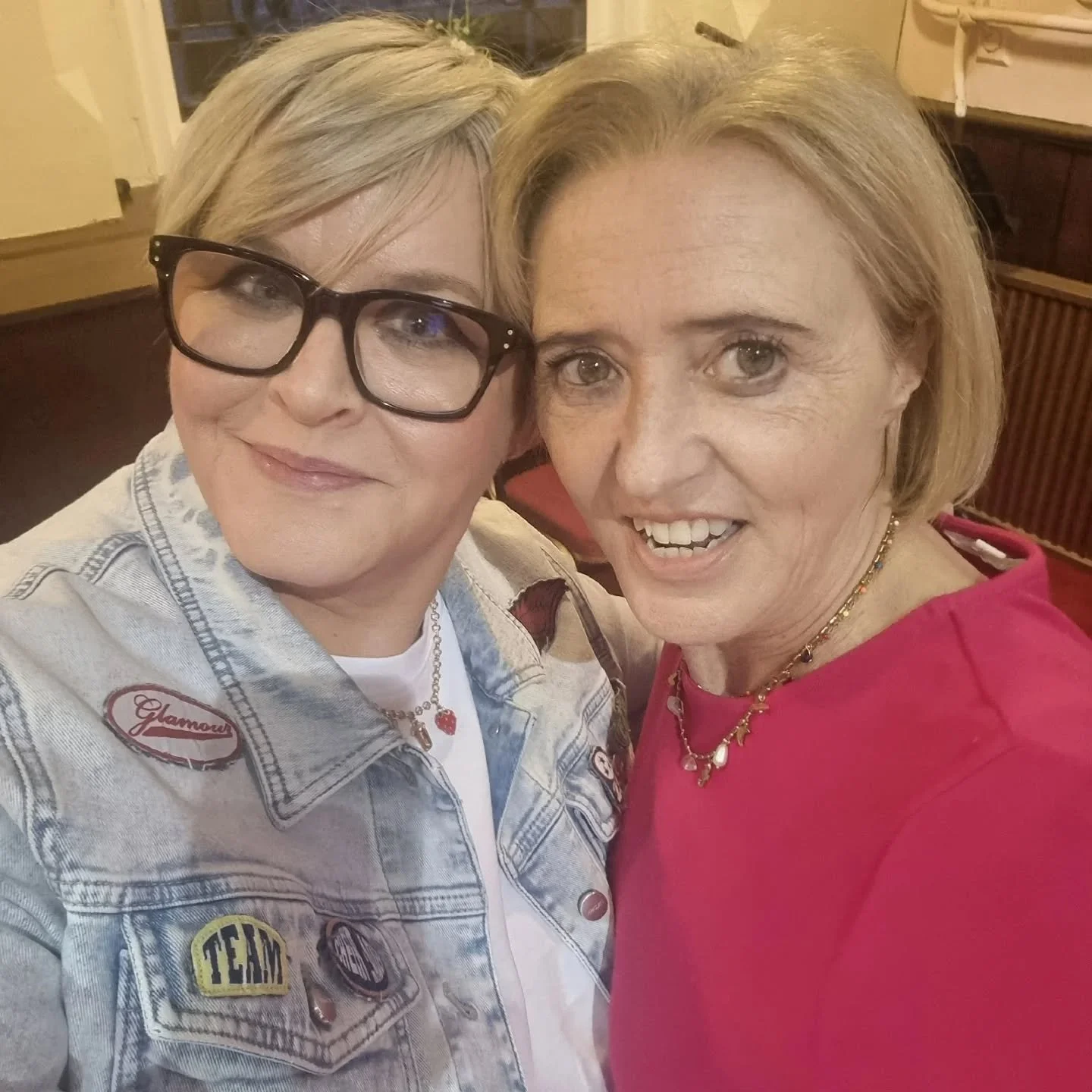Liz with Dromore Book Festival organiser Lesley Price in May