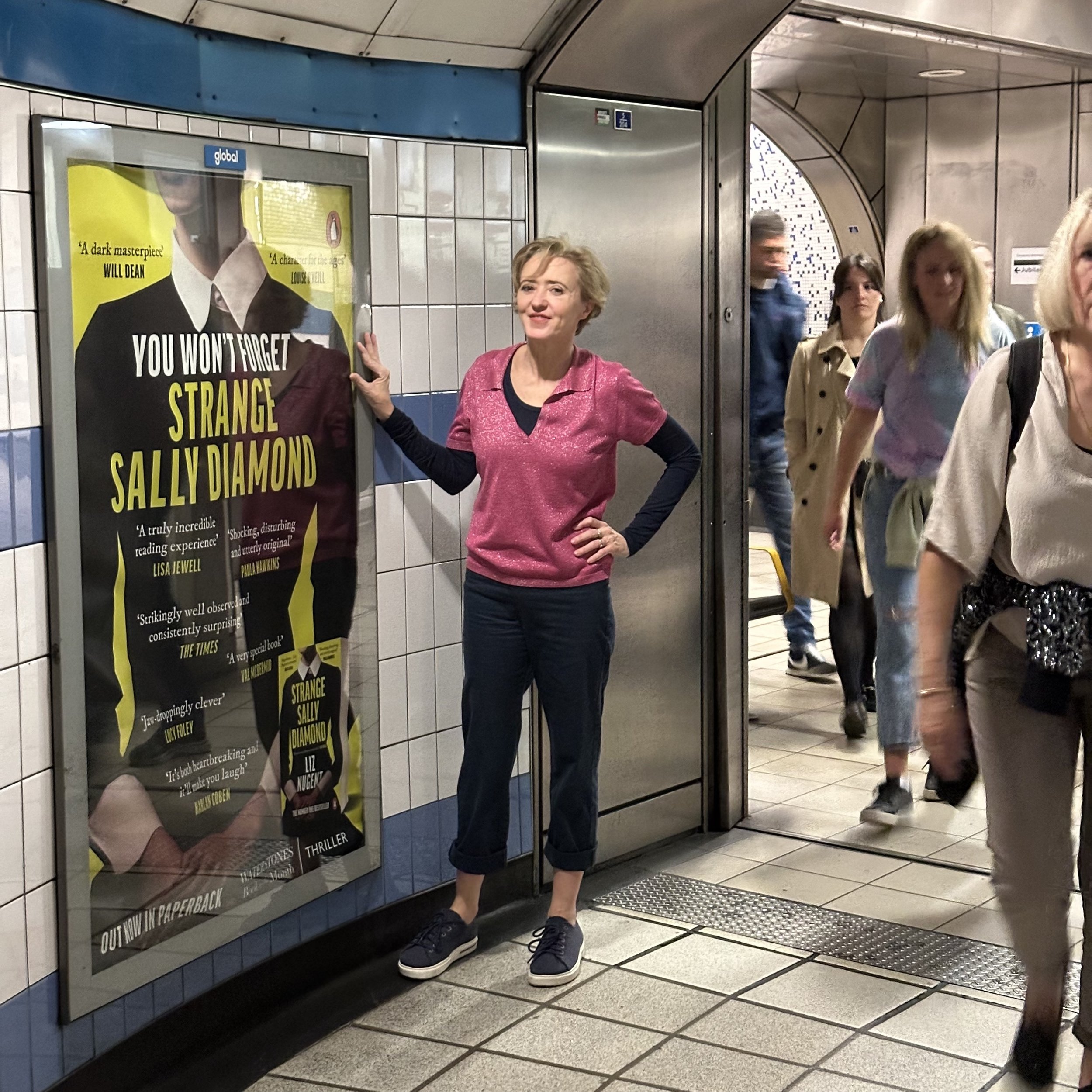 In a busy Kings Cross tube