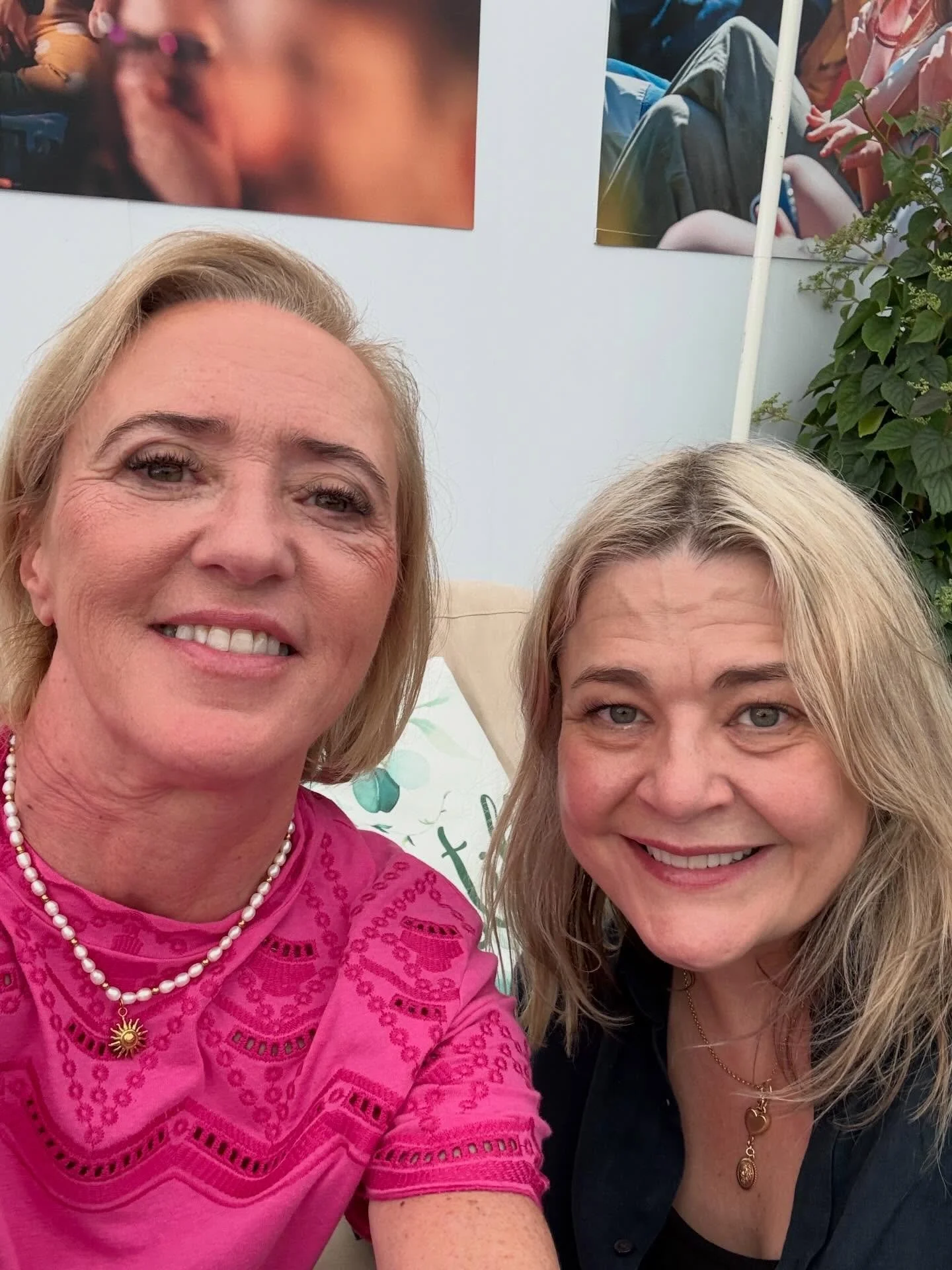 In the Green Room with fellow crime novelist Harriet Tyce