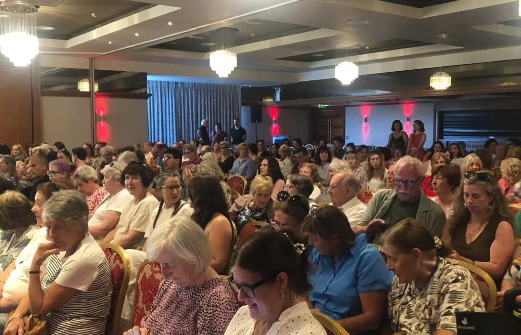 A packed house for Liz and Louise O'Neill at the West Cork Literary Festival in Bantry