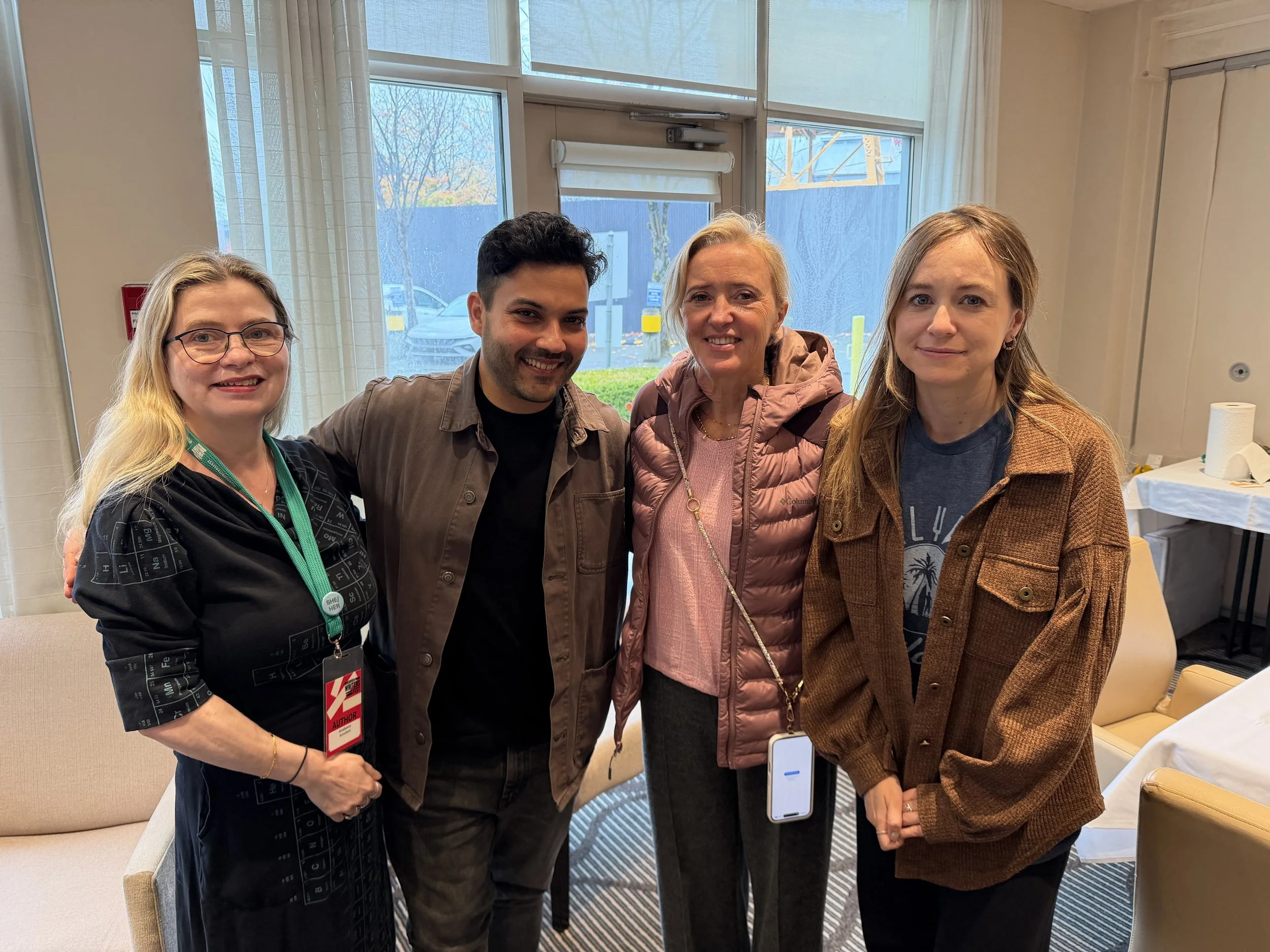 The four Irish writers in Vancouver were Anakana Schofield, Ferdia Lennon, Liz and Sally Hayden