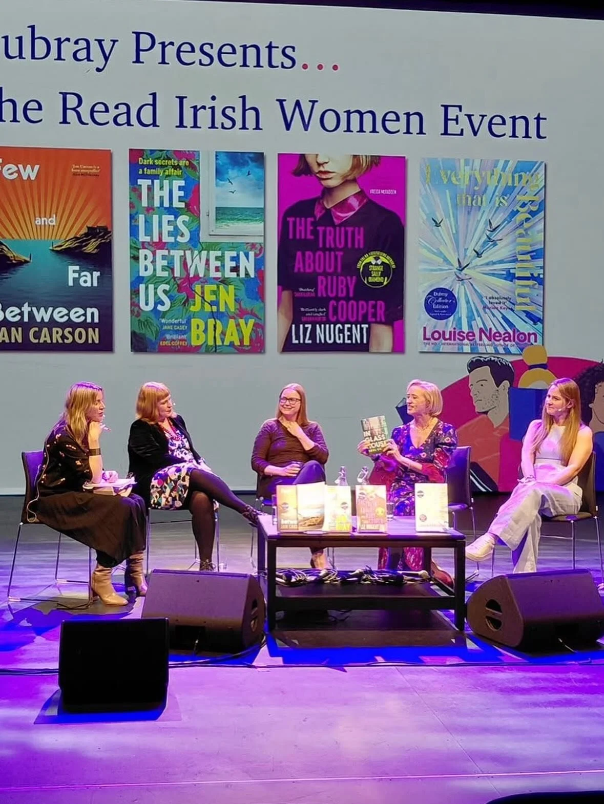 Liz at the Dubray Read Irish Women event