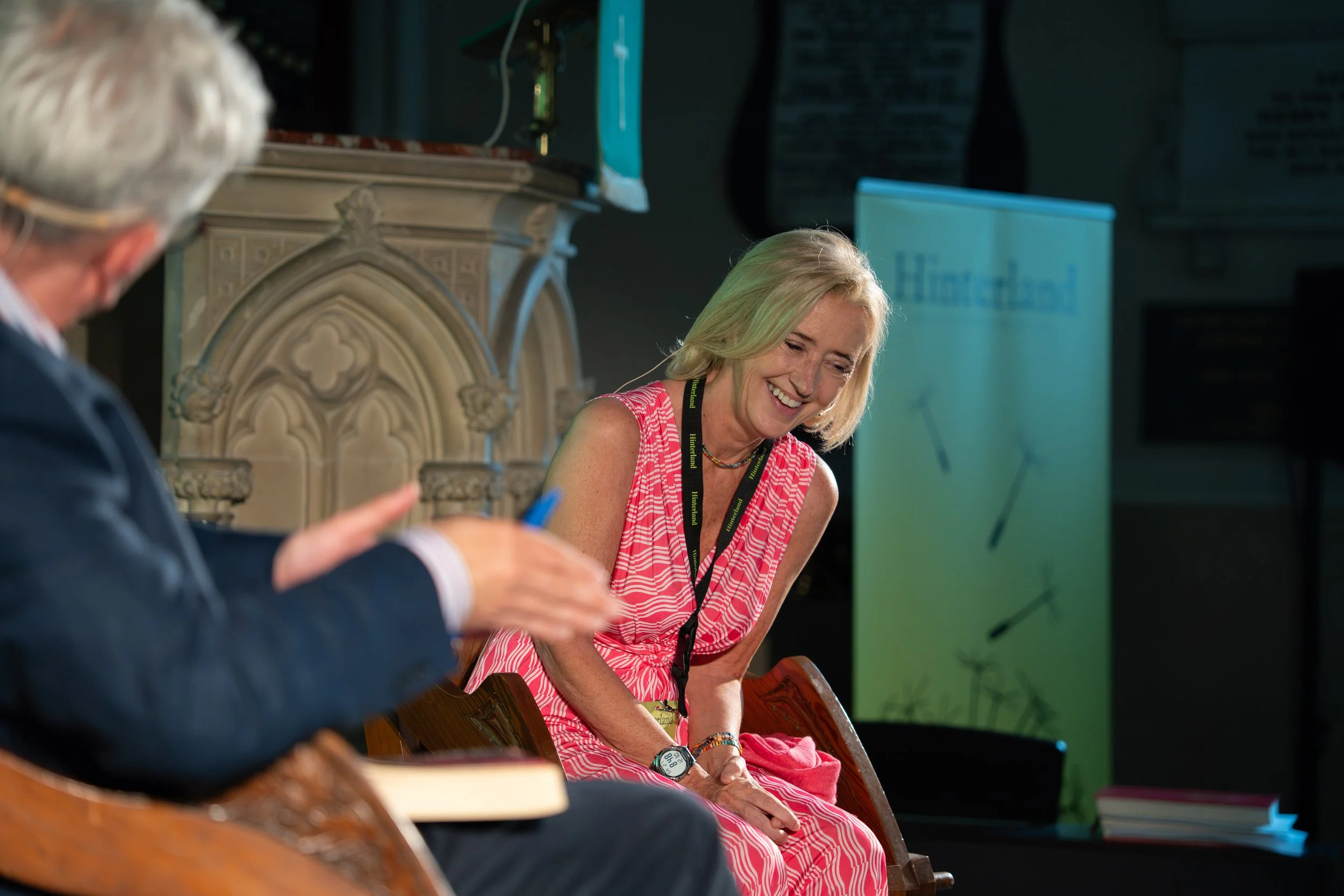 Liz on stage with Gerry Foley in Kells, County Meath
Photo: Barry Cronin