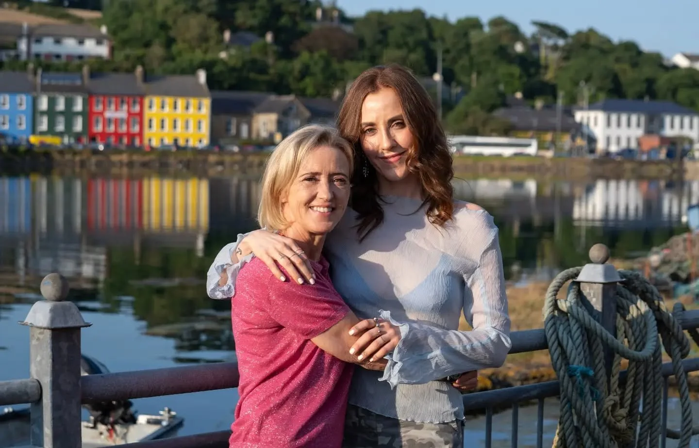Liz with Louise O'Neill before their event in Bantry in July