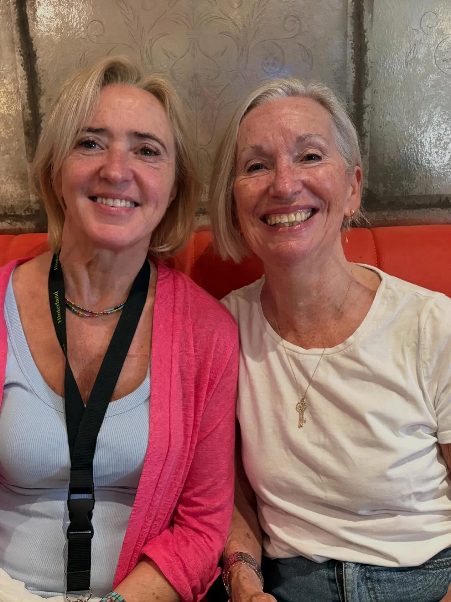 Liz with Dr Marie Cassidy at Hinterland