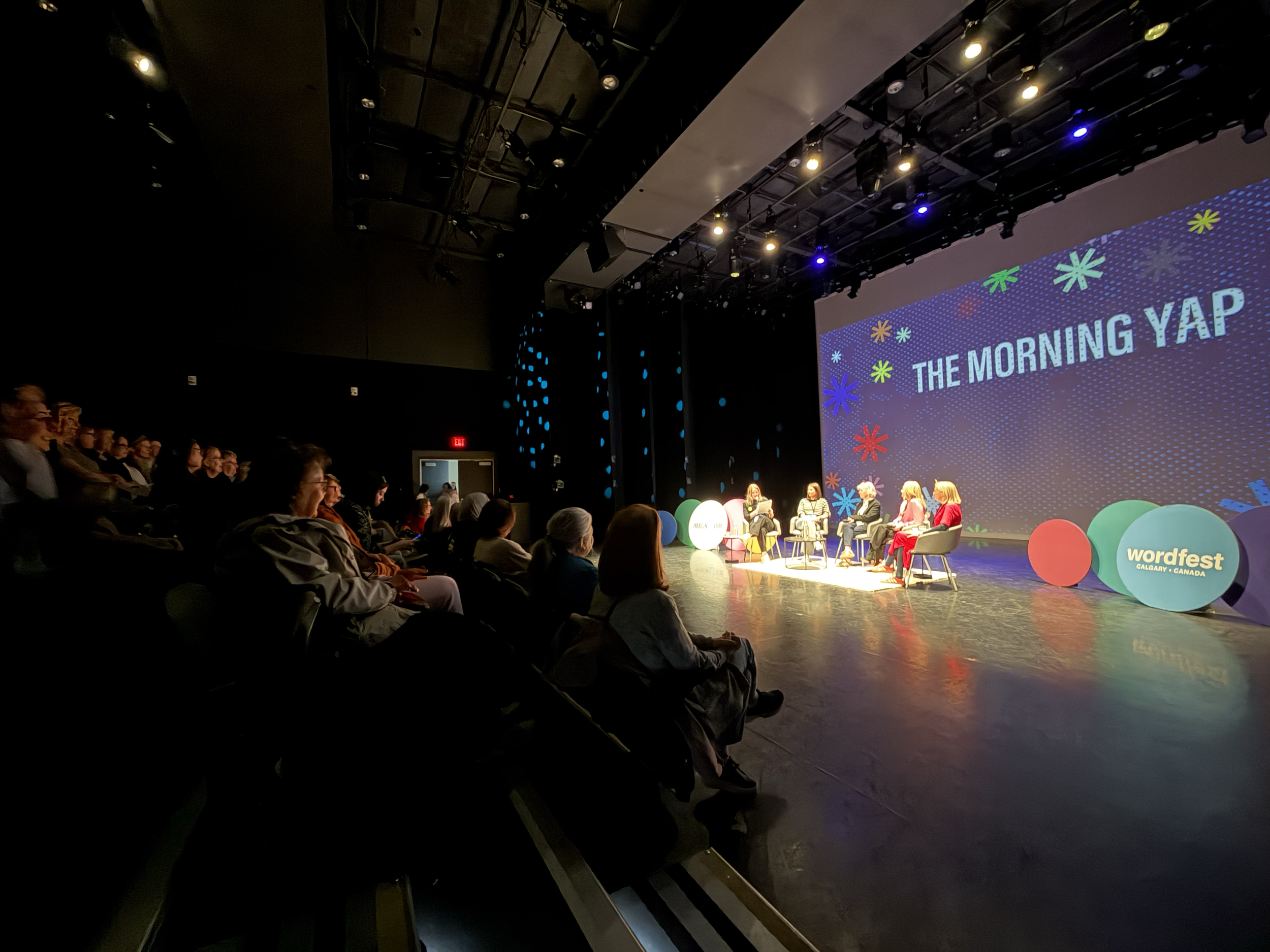 The final Wordfest event in Calgary was the Morning Yap