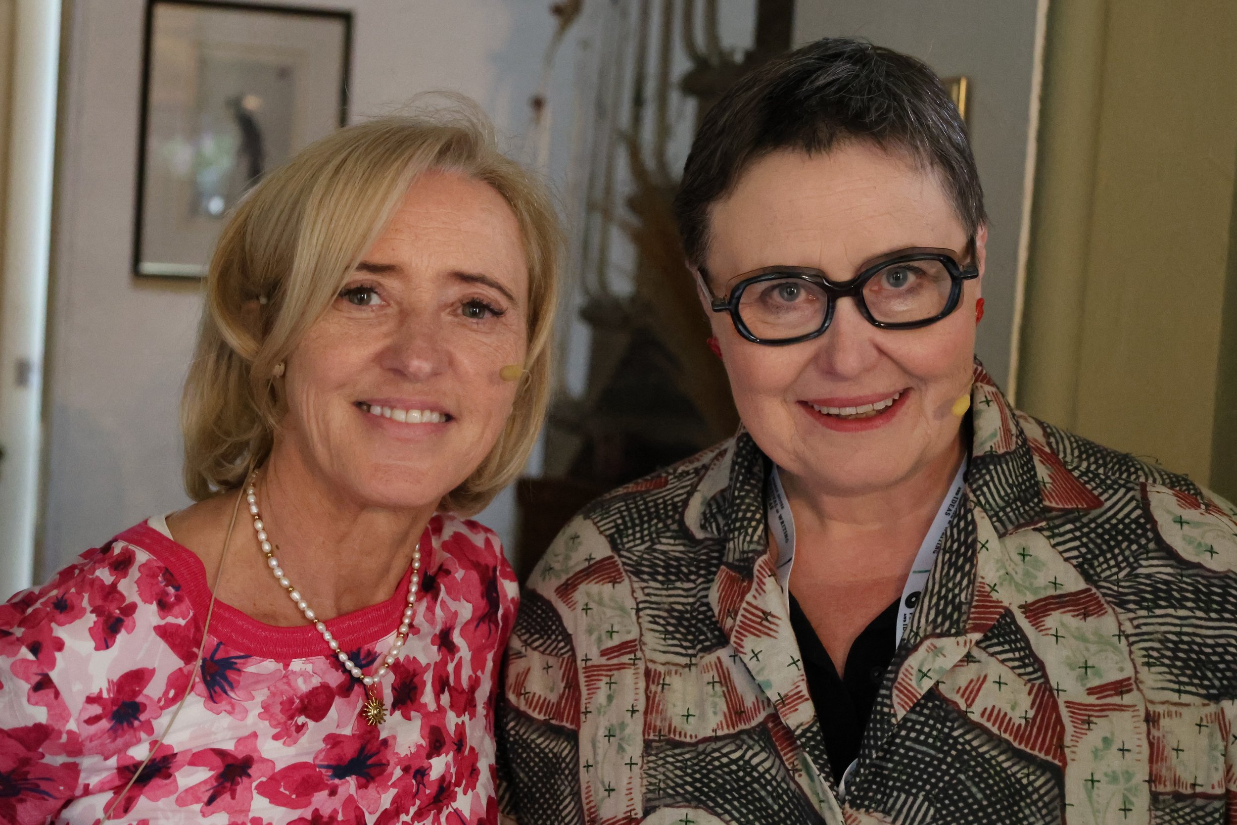 Liz backstage with Alex Clark at Borris in June
