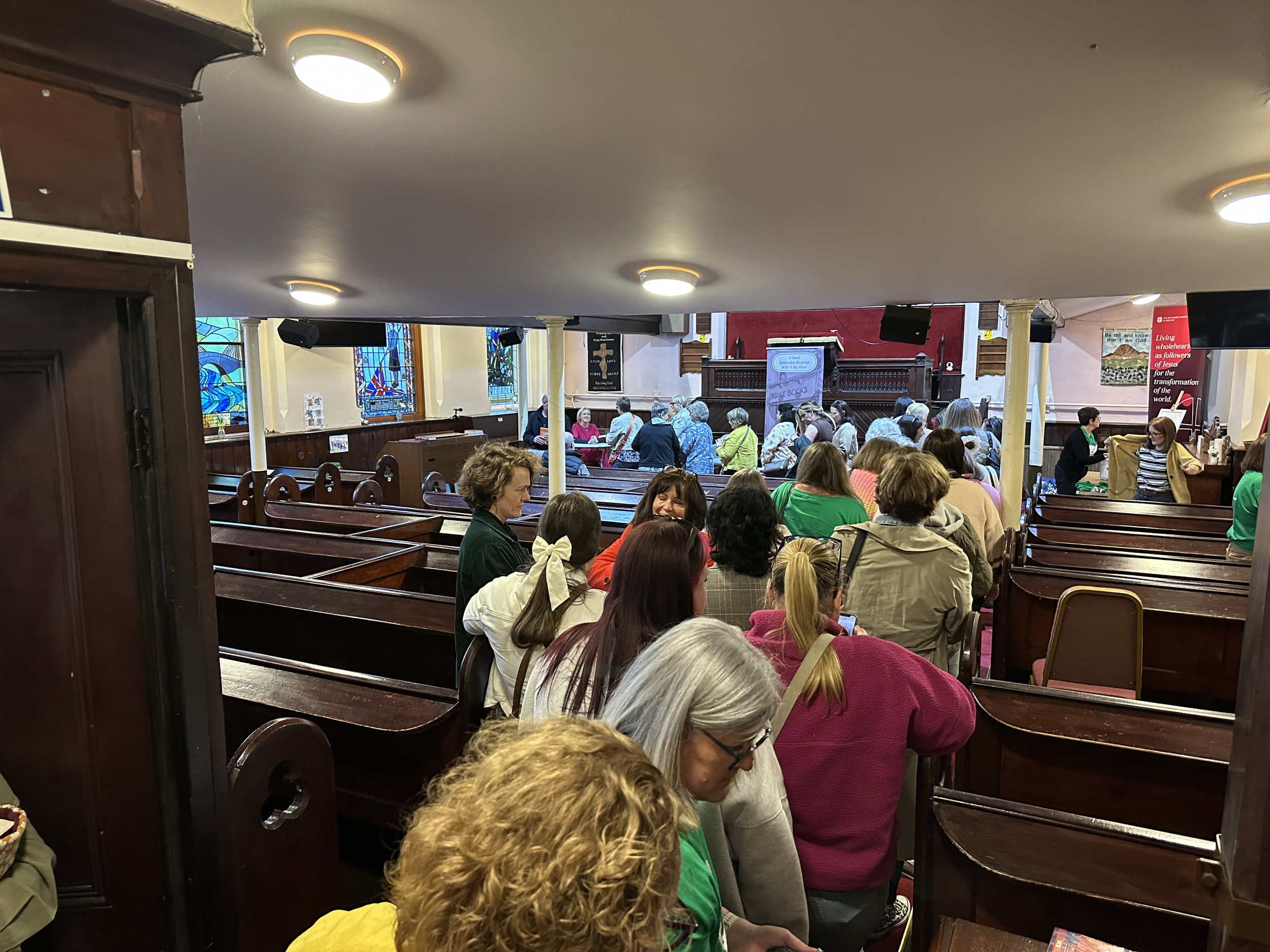 The signing queue after the Dromore event