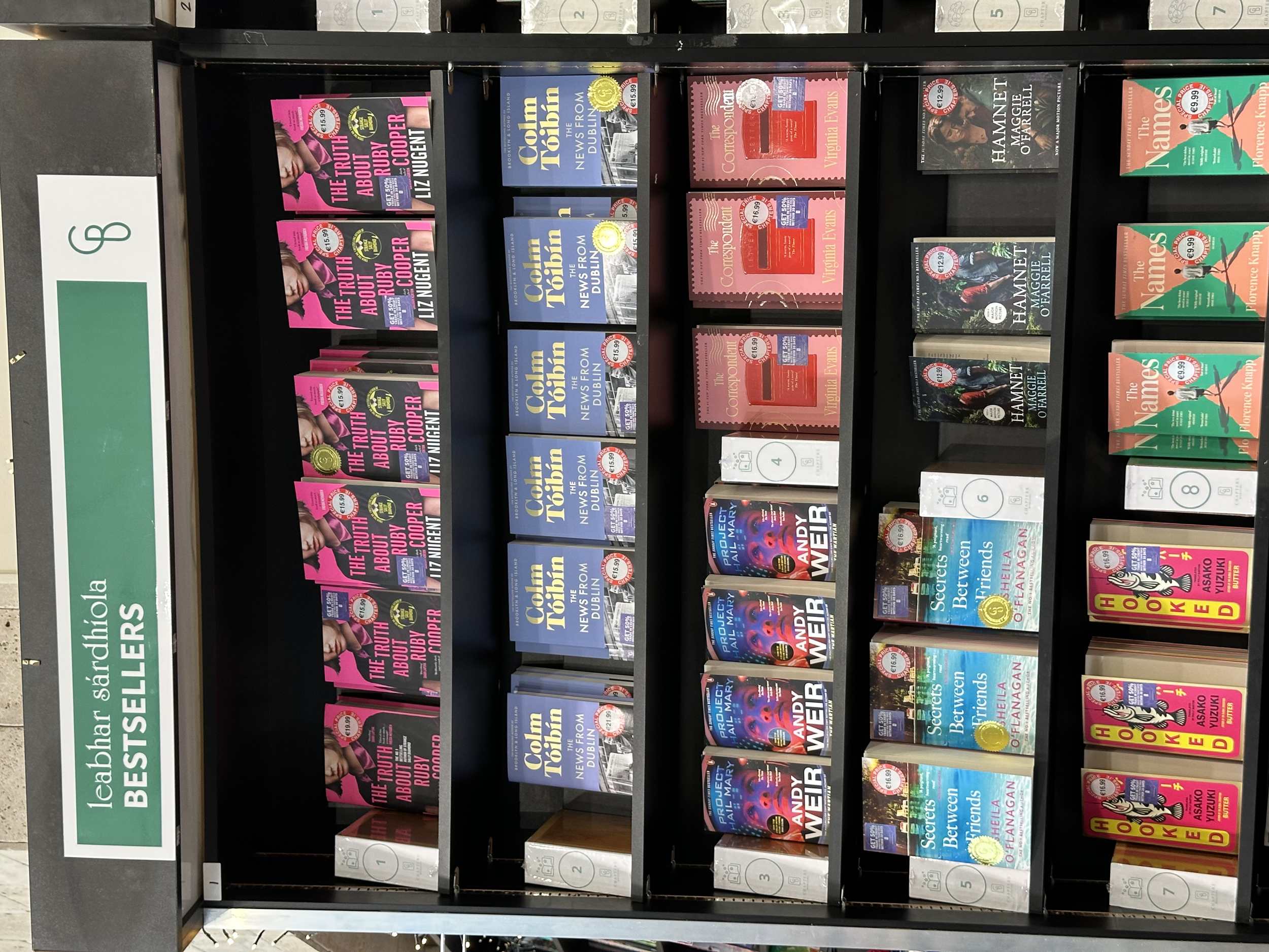 The Truth About Ruby Cooper tops the Bestsellers in Chapters on Parnell Street