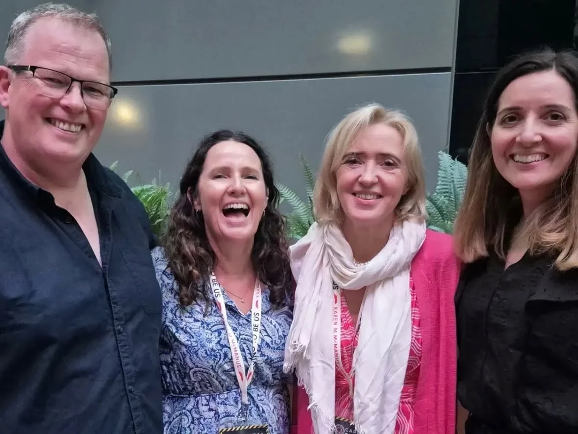 
Brian McGilloway, Andrea Mara, Liz and Jane Casey after their event at Capital Crime in June