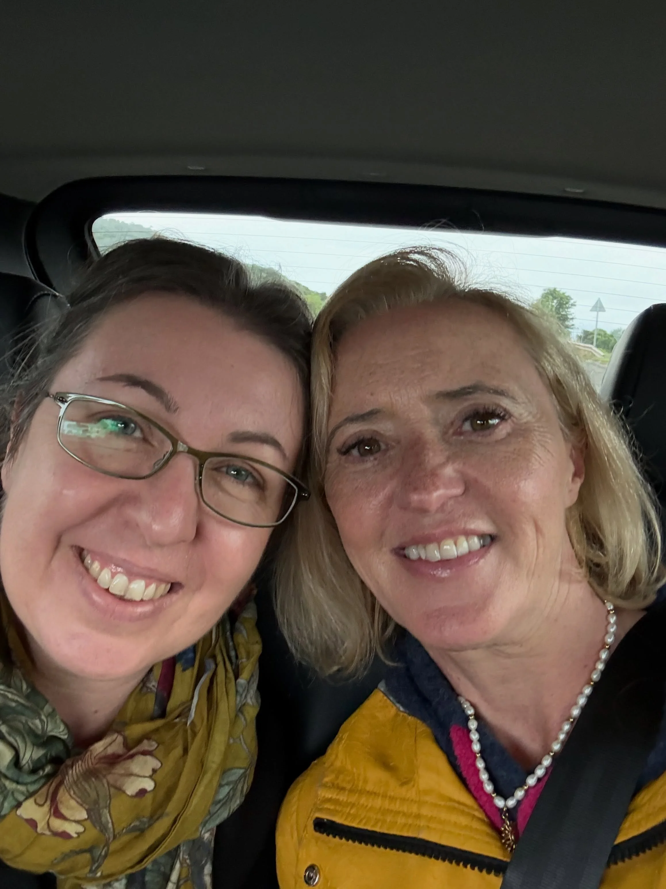 Liz and Ruth Ware head home after the Bute Noir Festival