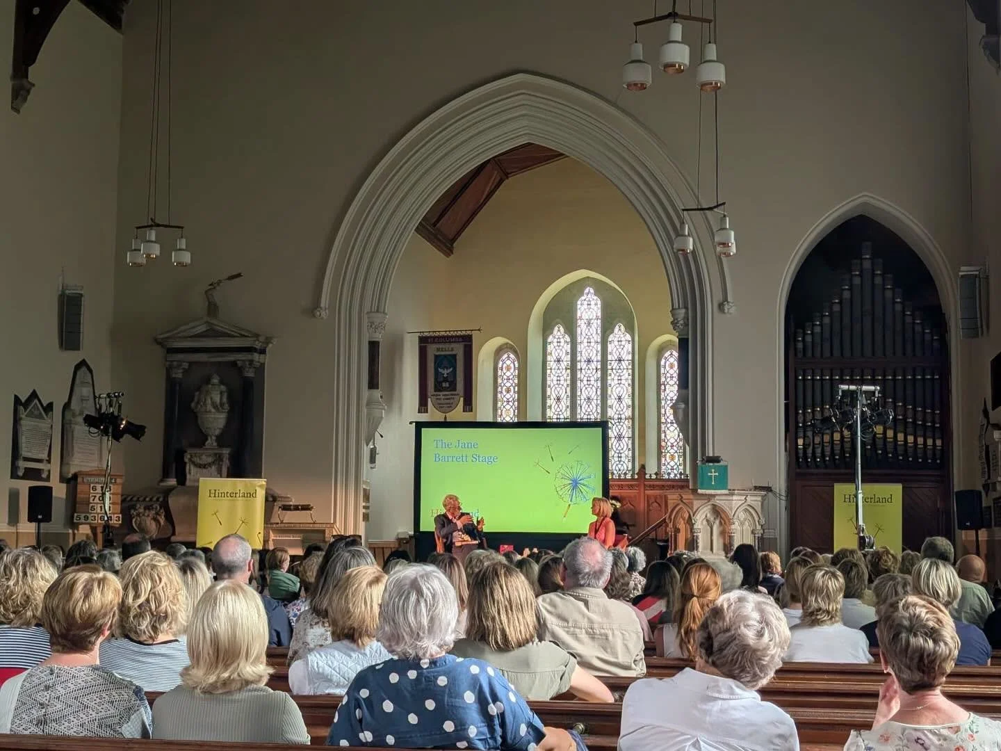 A packed St Columba's Church at the Hinterland Festival
