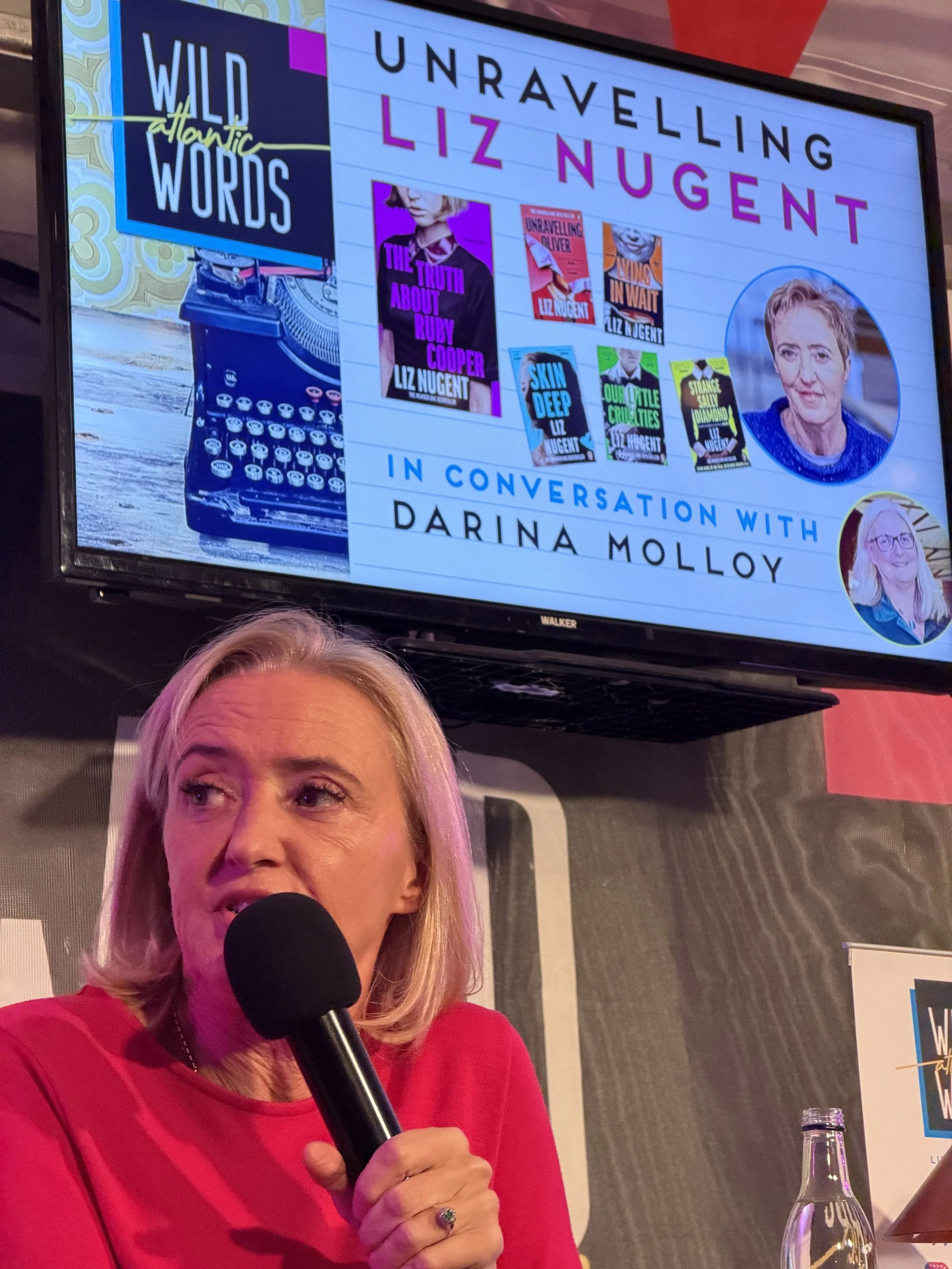 Liz took the stage at the Wild Atlantic Words festival in Castlebar in October