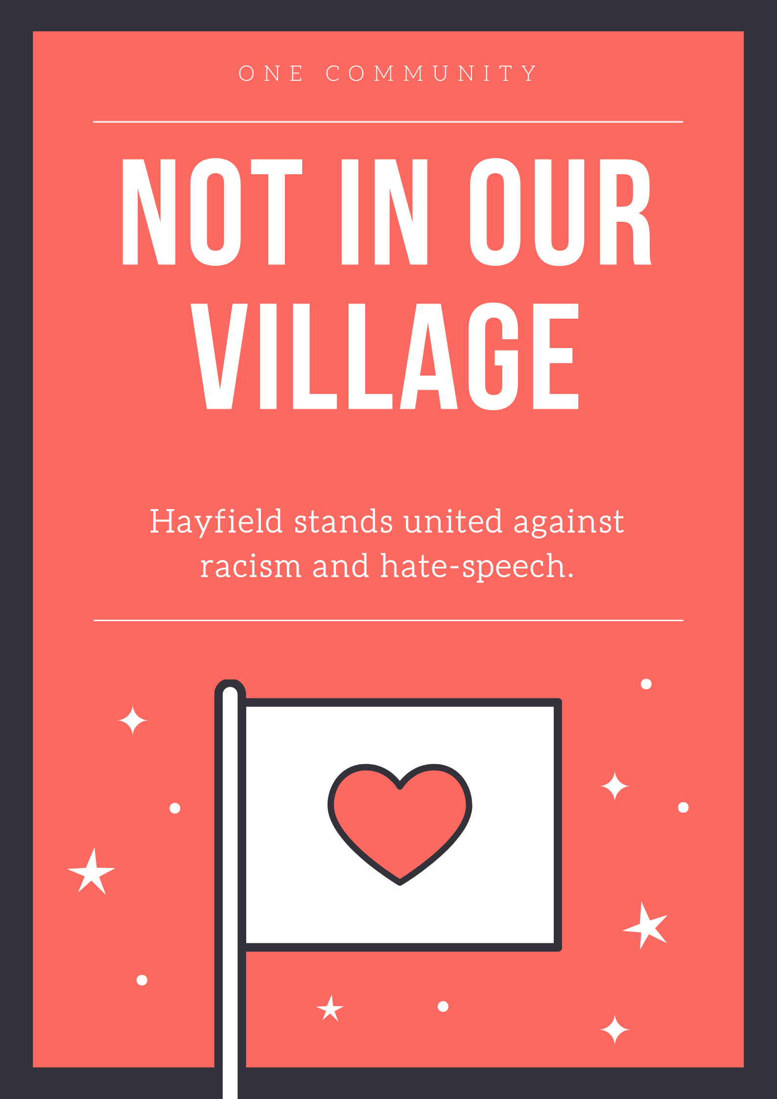 Hayfield Anti-Racism Campaign Posters