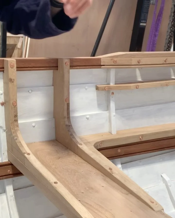 Adding some of the rivets we use on the gig to my earrings&hellip; I&rsquo;ve also upgraded from copper to rose gold plated earring hooks. 

Thanks to my jewellery making consultant @roxannegilbertjewellery for your tips! 🙏

#boatbuilding #womeninbo